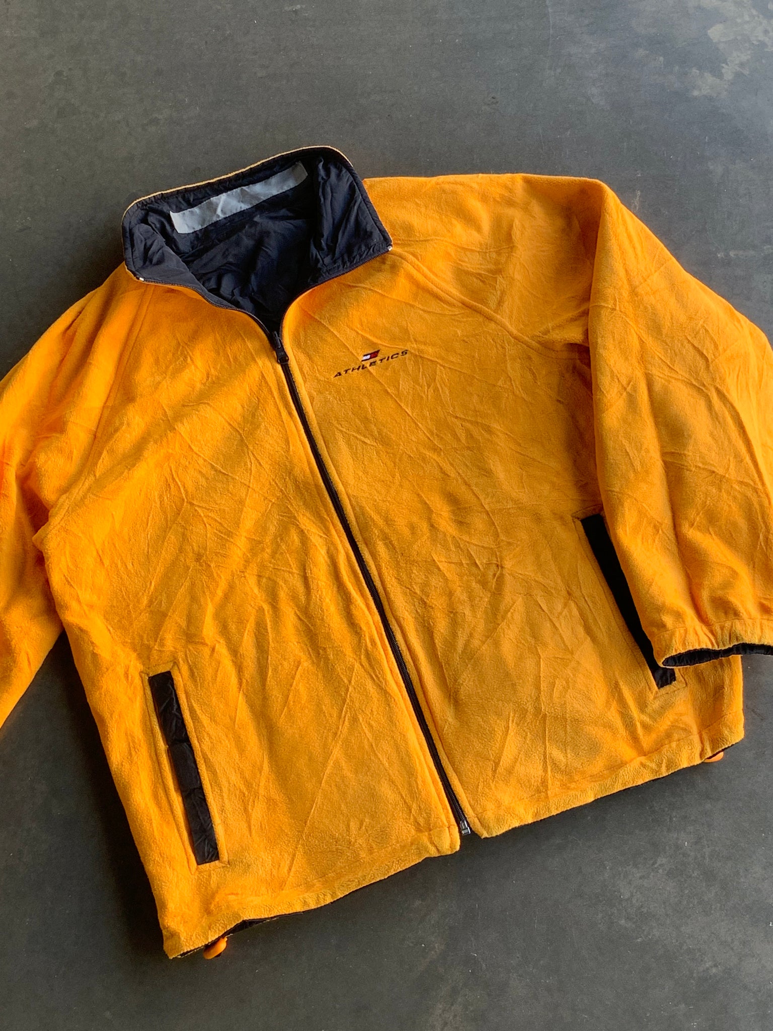 Vintage Tommy Athletic Reversible Windbreaker/Fleece L