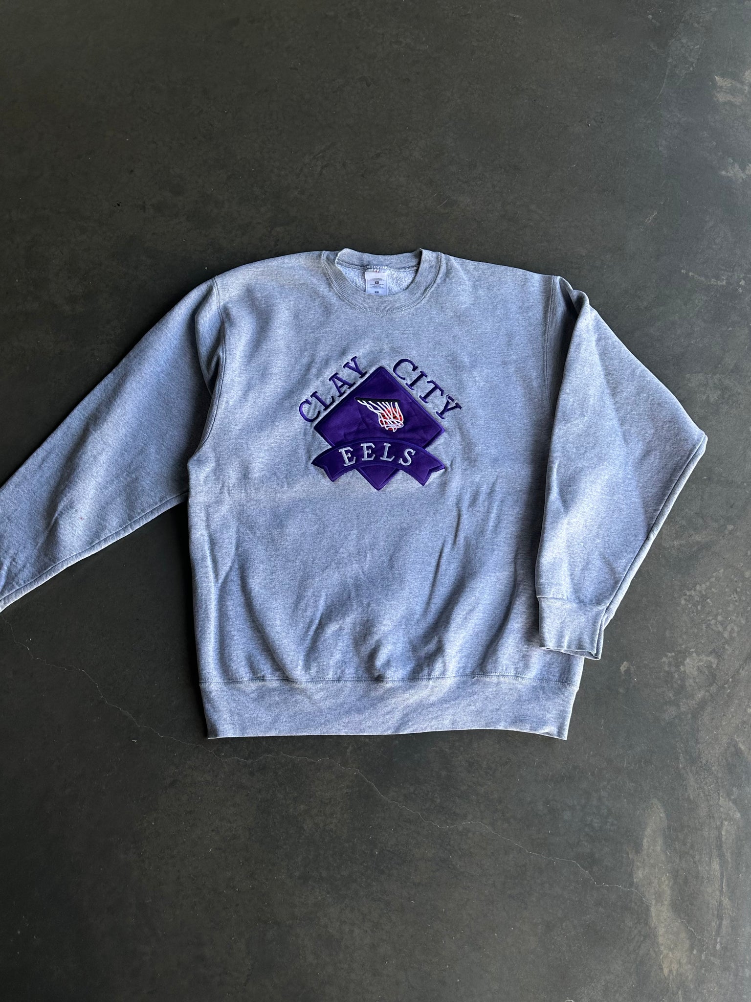Vintage Clay City Eels Sweater L
