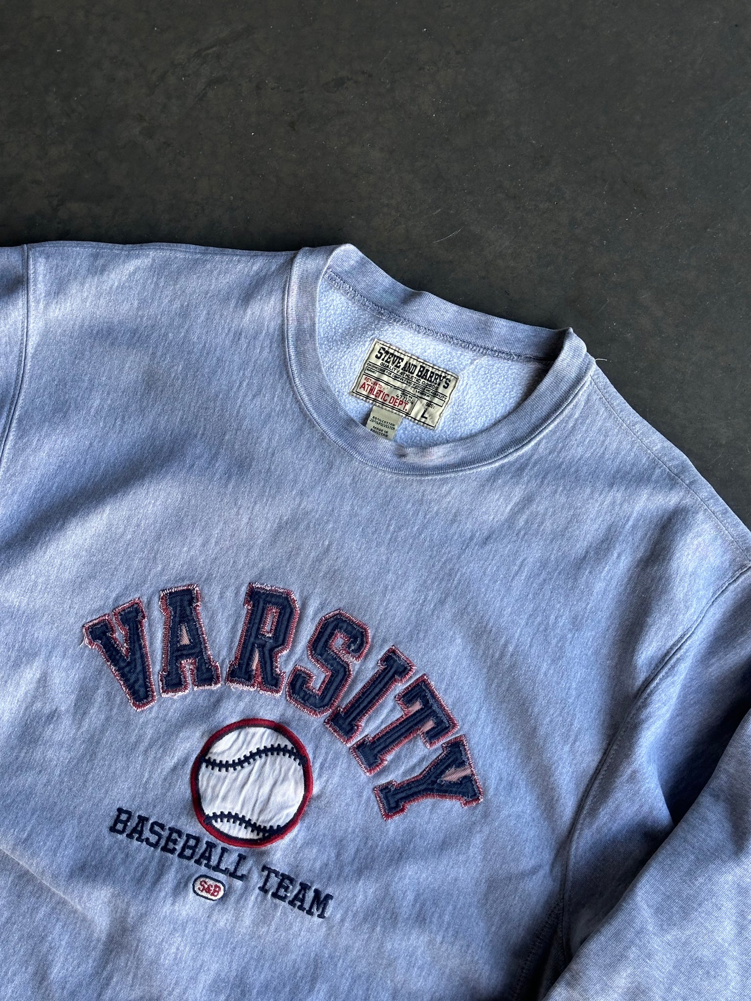 Vintage Varsity Baseball Sweater L