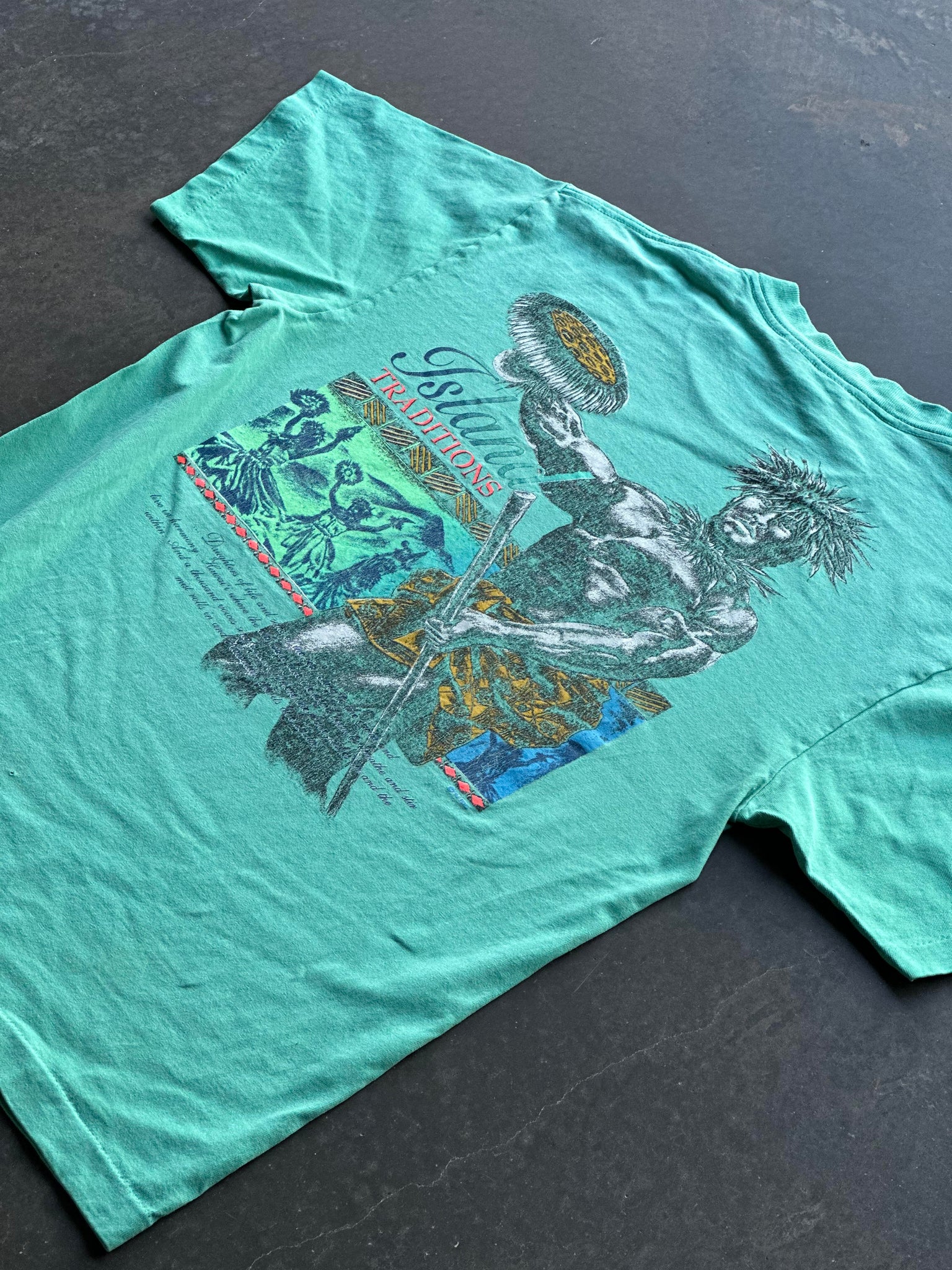 Vintage Hawaiian Strength Warner Bros Tee L