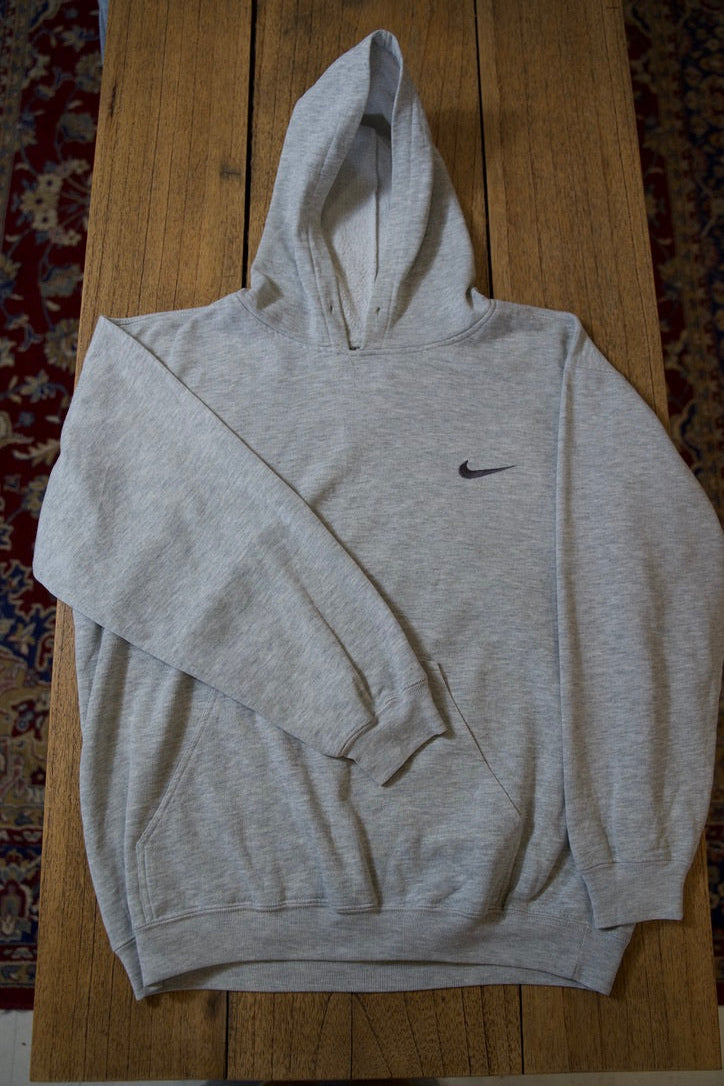 Grey Nike Hoodie Small Tick