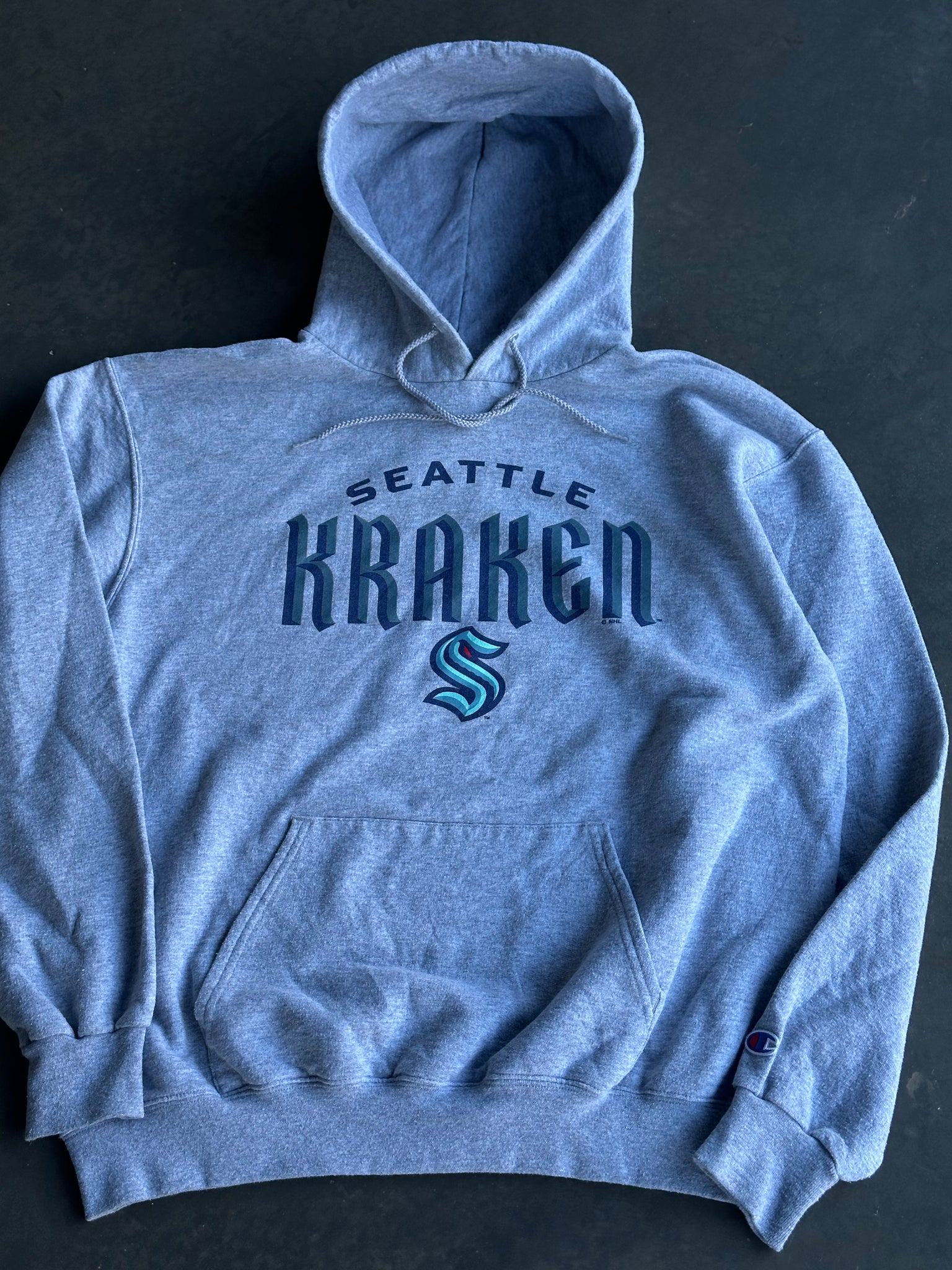 Vintage Seattle Kraken Hoodie L