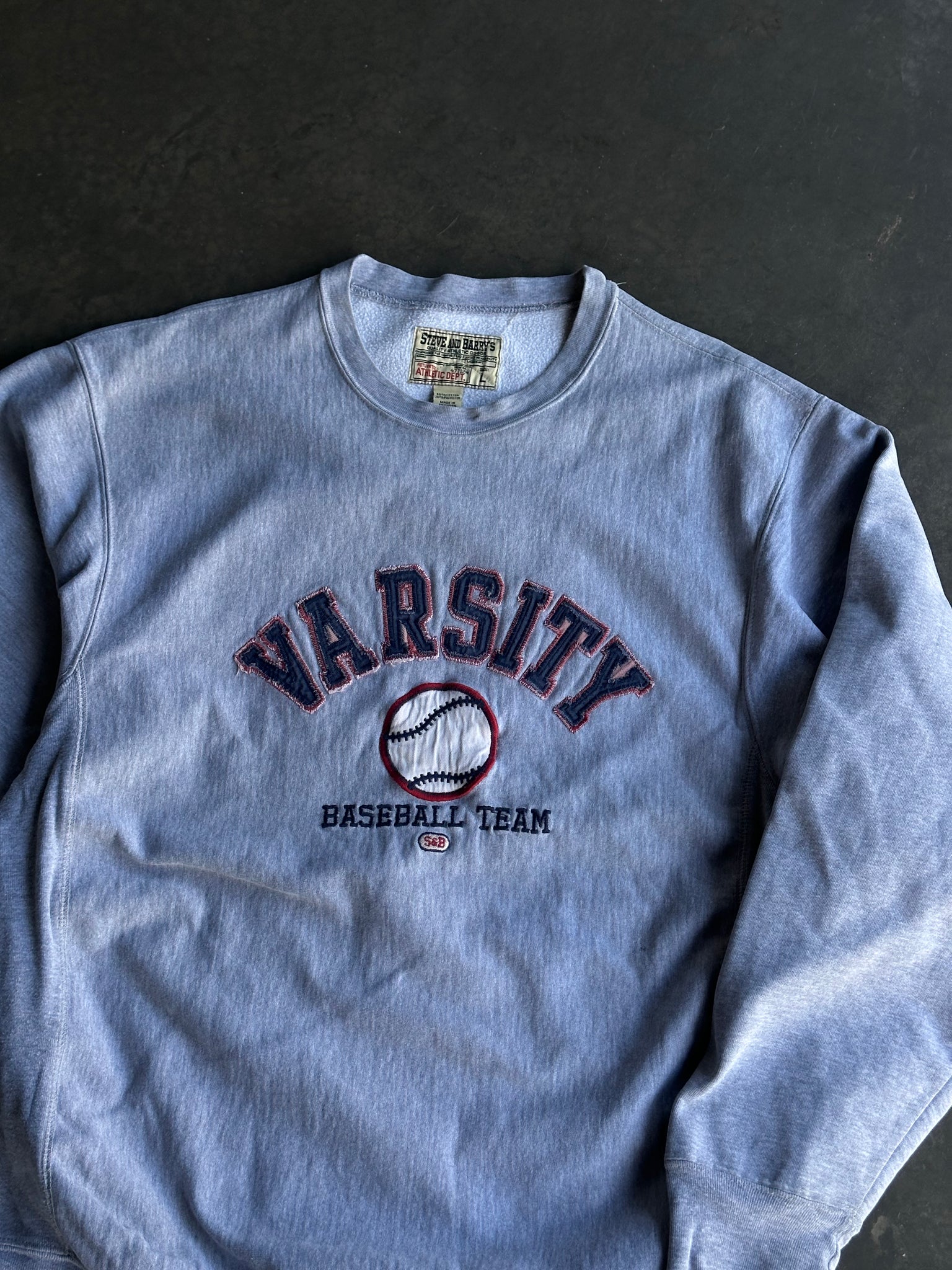 Vintage Varsity Baseball Sweater L