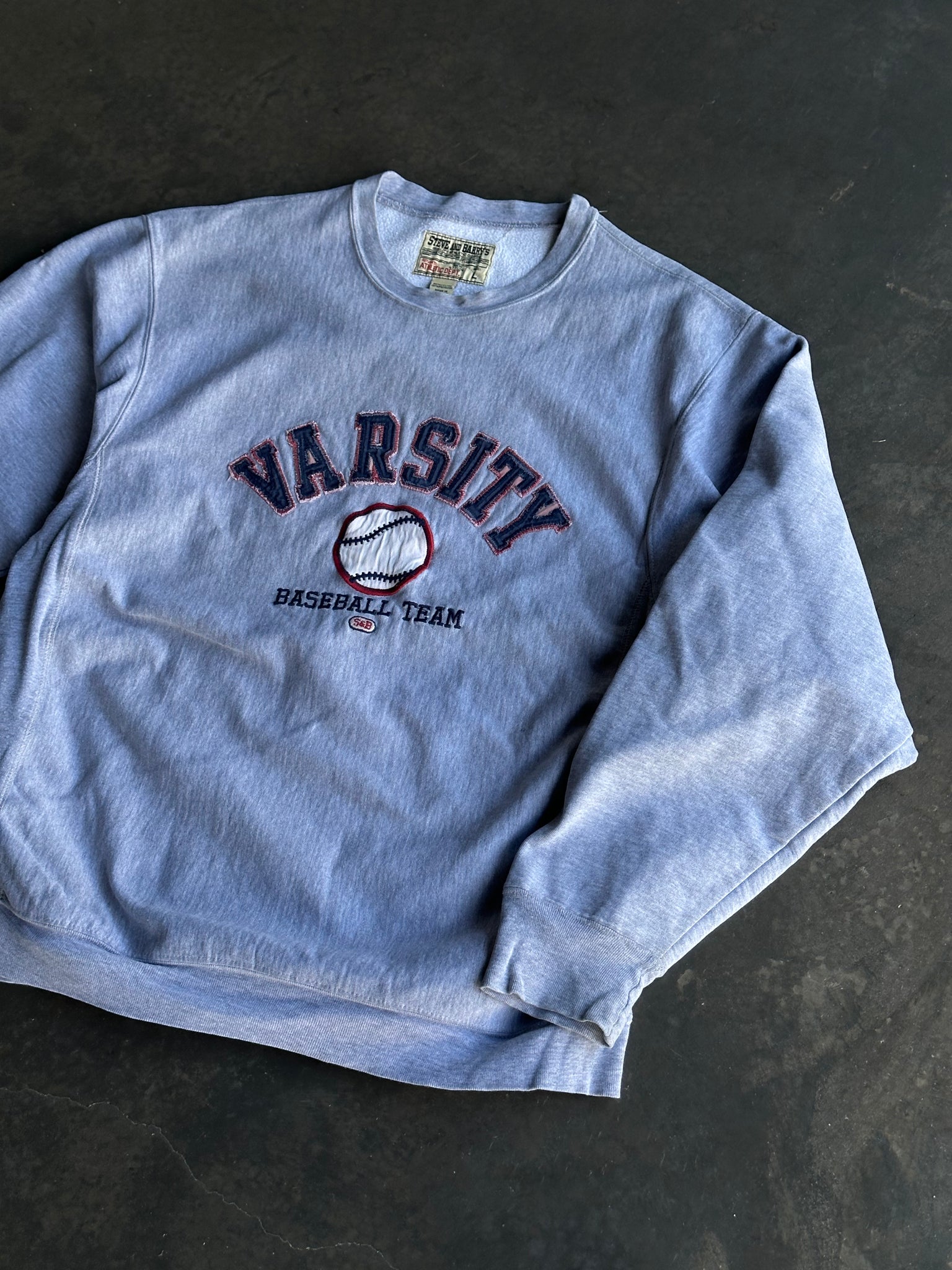 Vintage Varsity Baseball Sweater L
