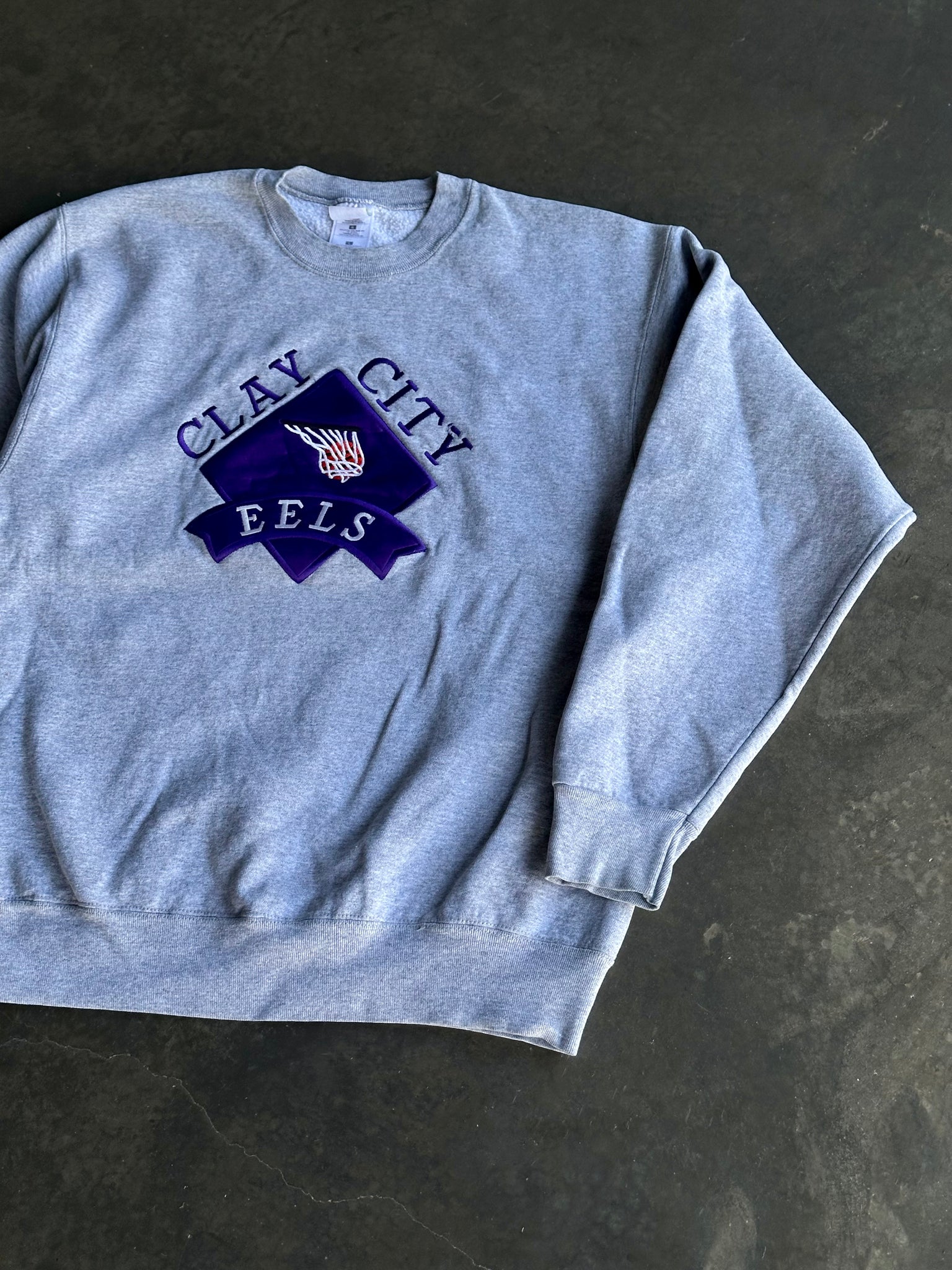 Vintage Clay City Eels Sweater L