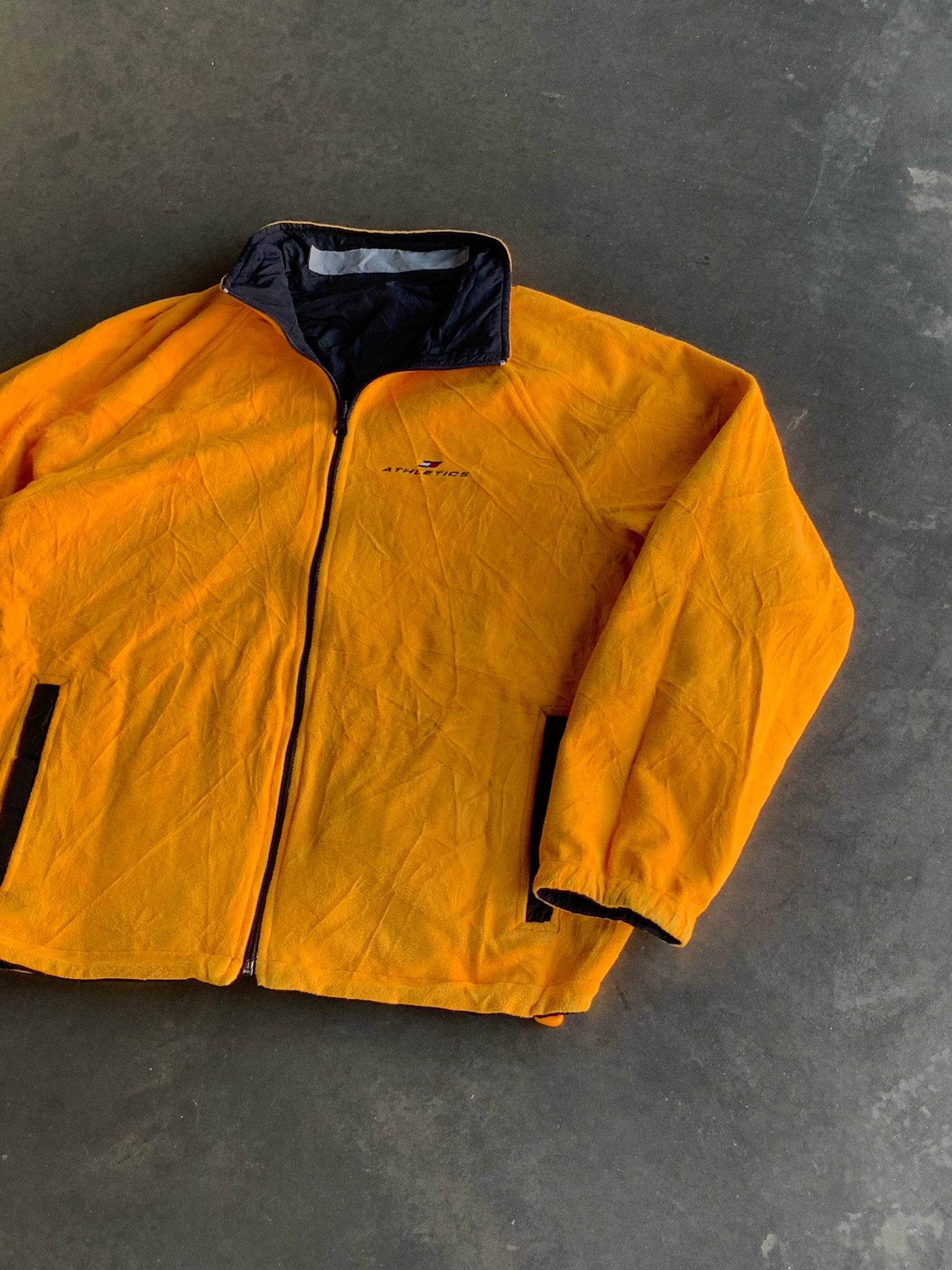 Vintage Tommy Athletic Reversible Windbreaker/Fleece L
