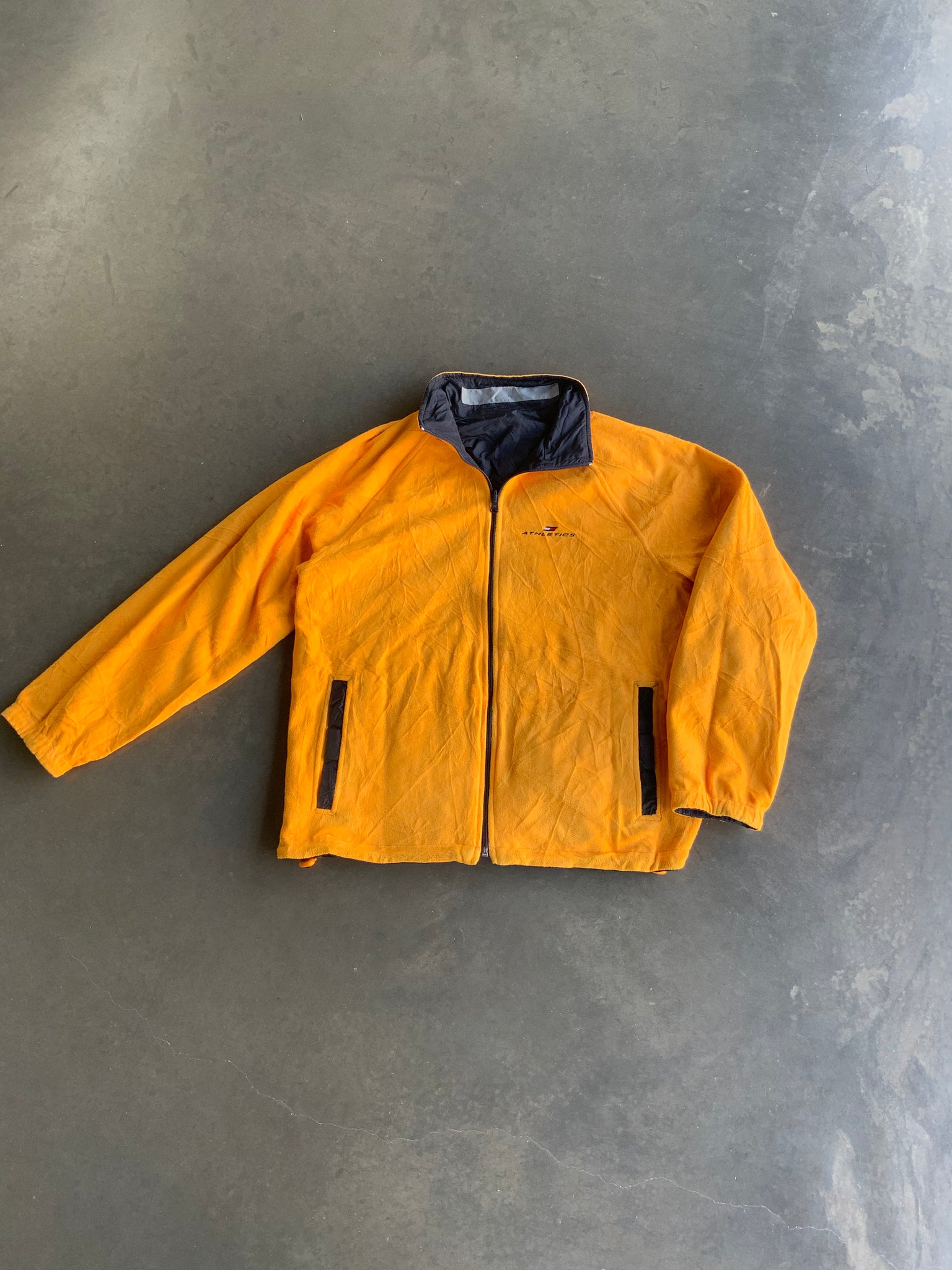 Vintage Tommy Athletic Reversible Windbreaker/Fleece L