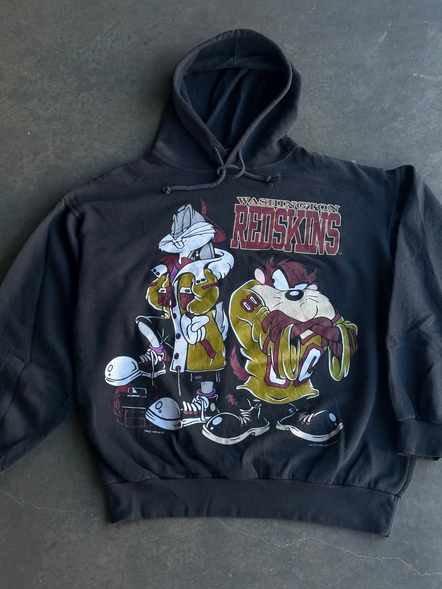 Vintage Redskins Hoodie L