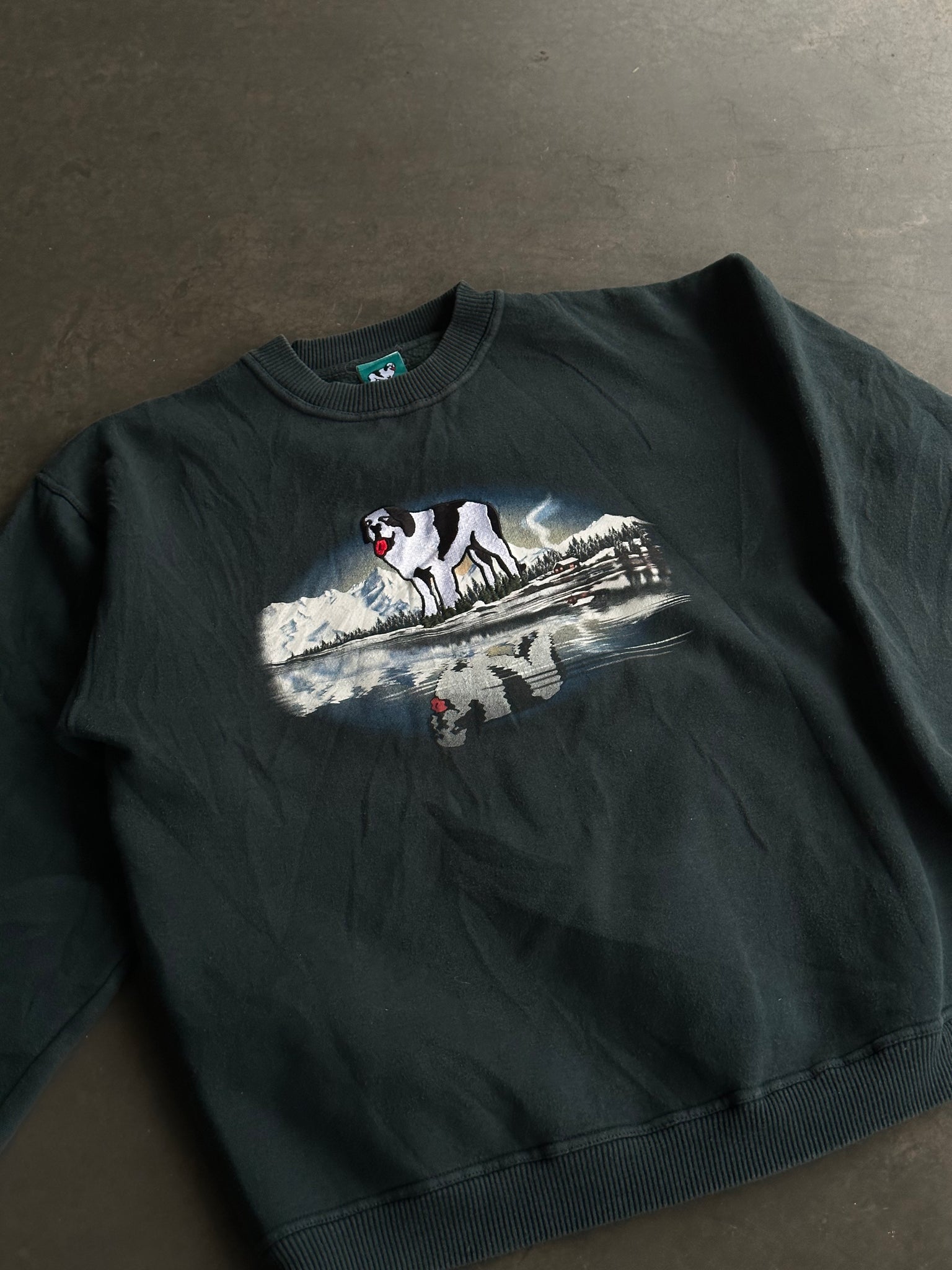 Vintage Dog Sweater L