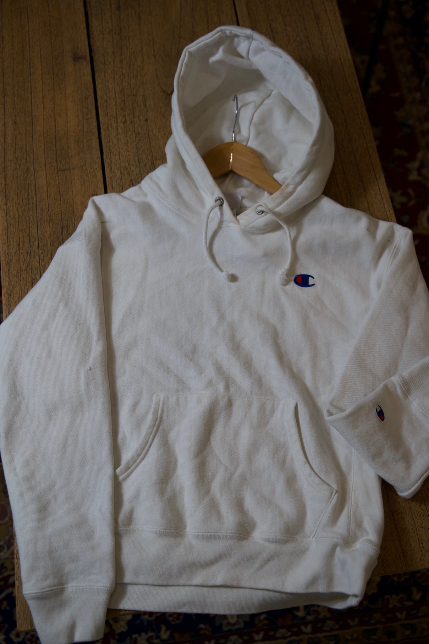 White Champion Hoodie