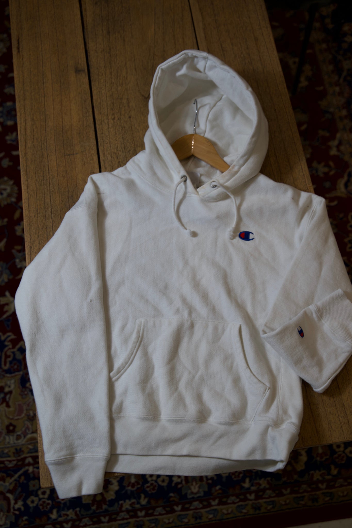 White Champion Hoodie