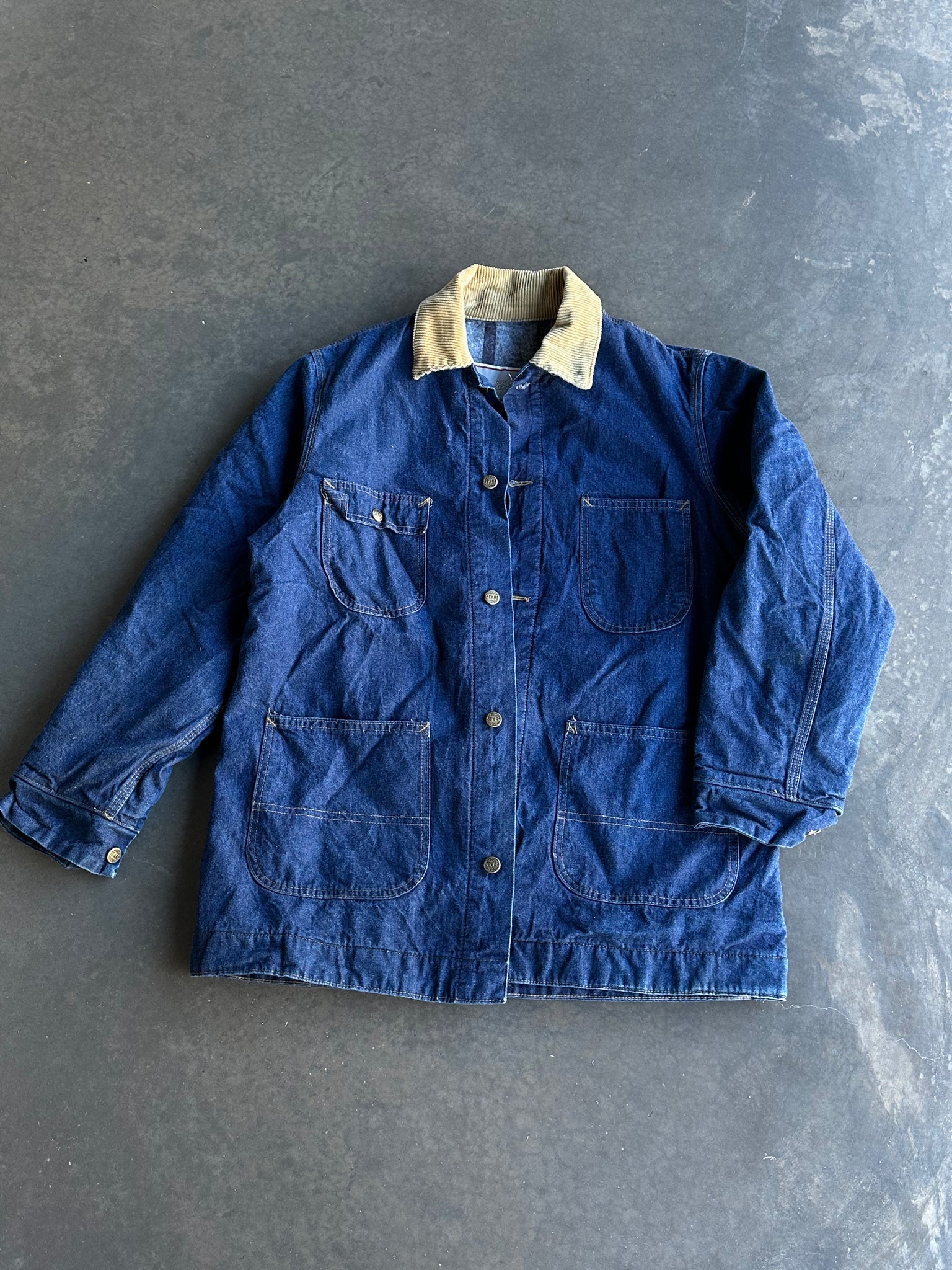 Vintage Sears Denim Chore Jacket XL
