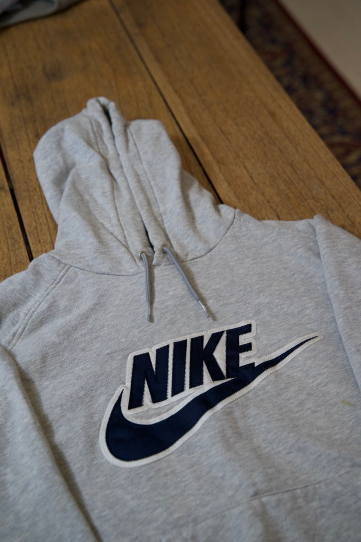 Grey and Navy Nike Hoodie