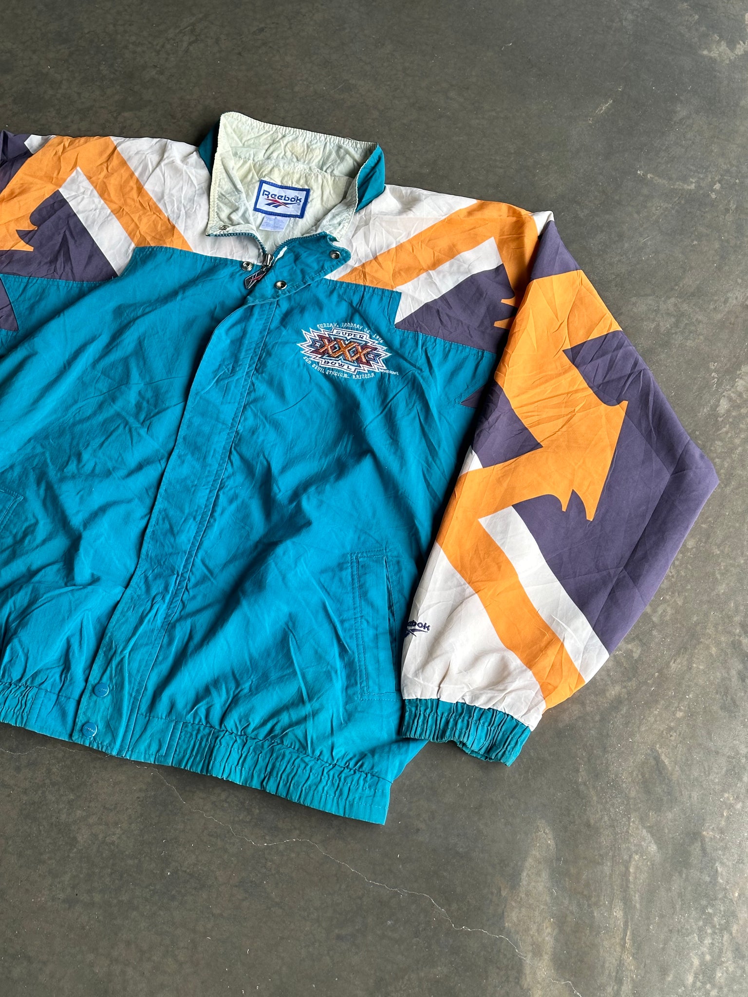 Vintage Reebok Superbowl Windbreaker XL