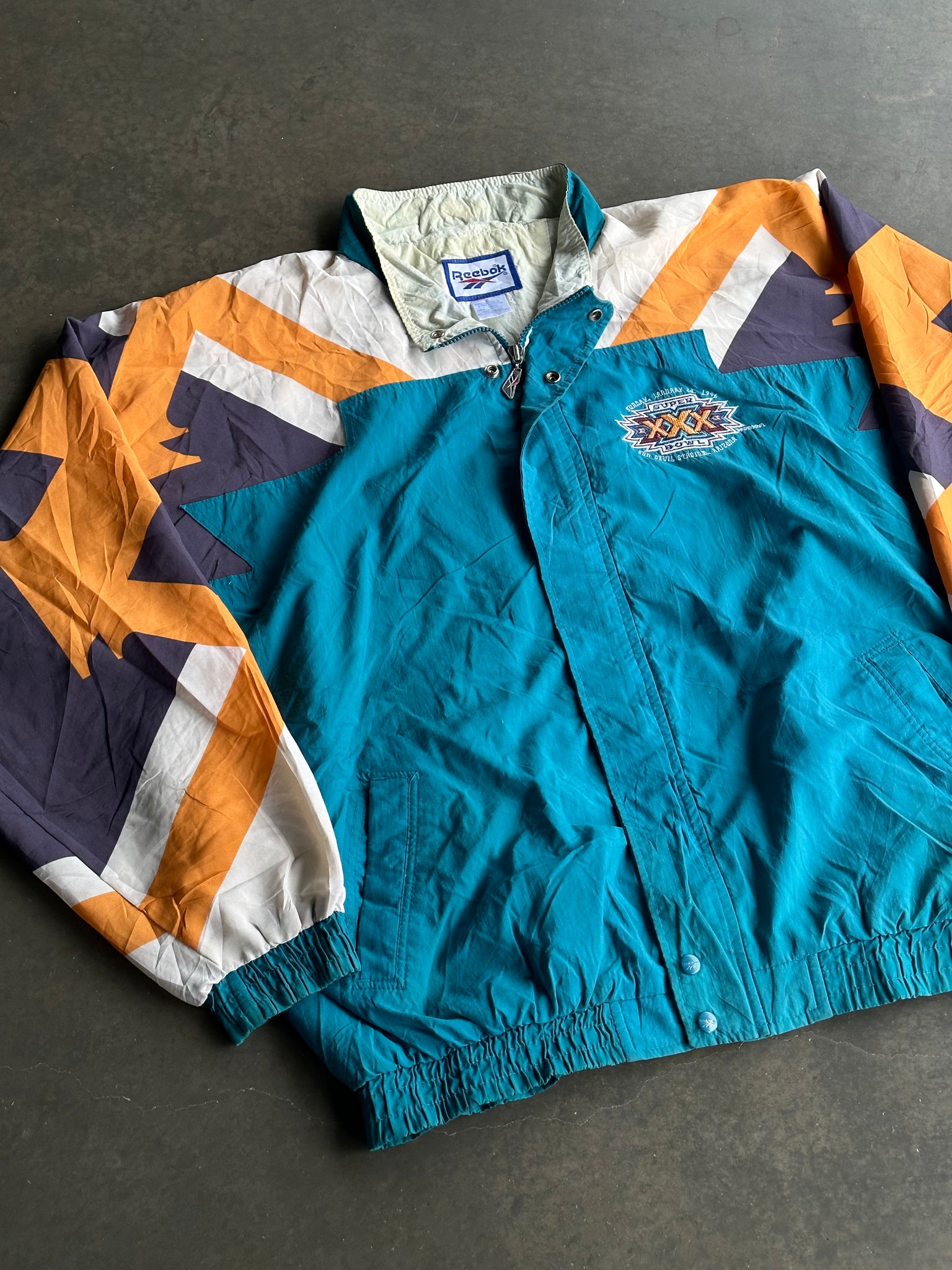 Vintage Reebok Superbowl Windbreaker XL