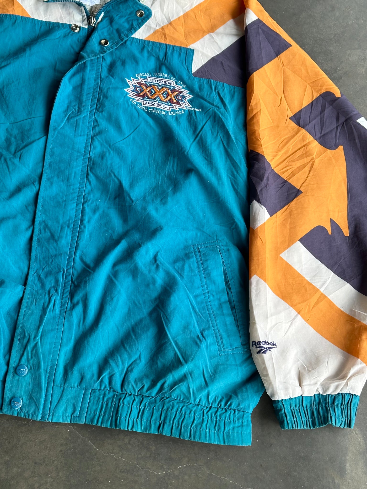 Vintage Reebok Superbowl Windbreaker XL