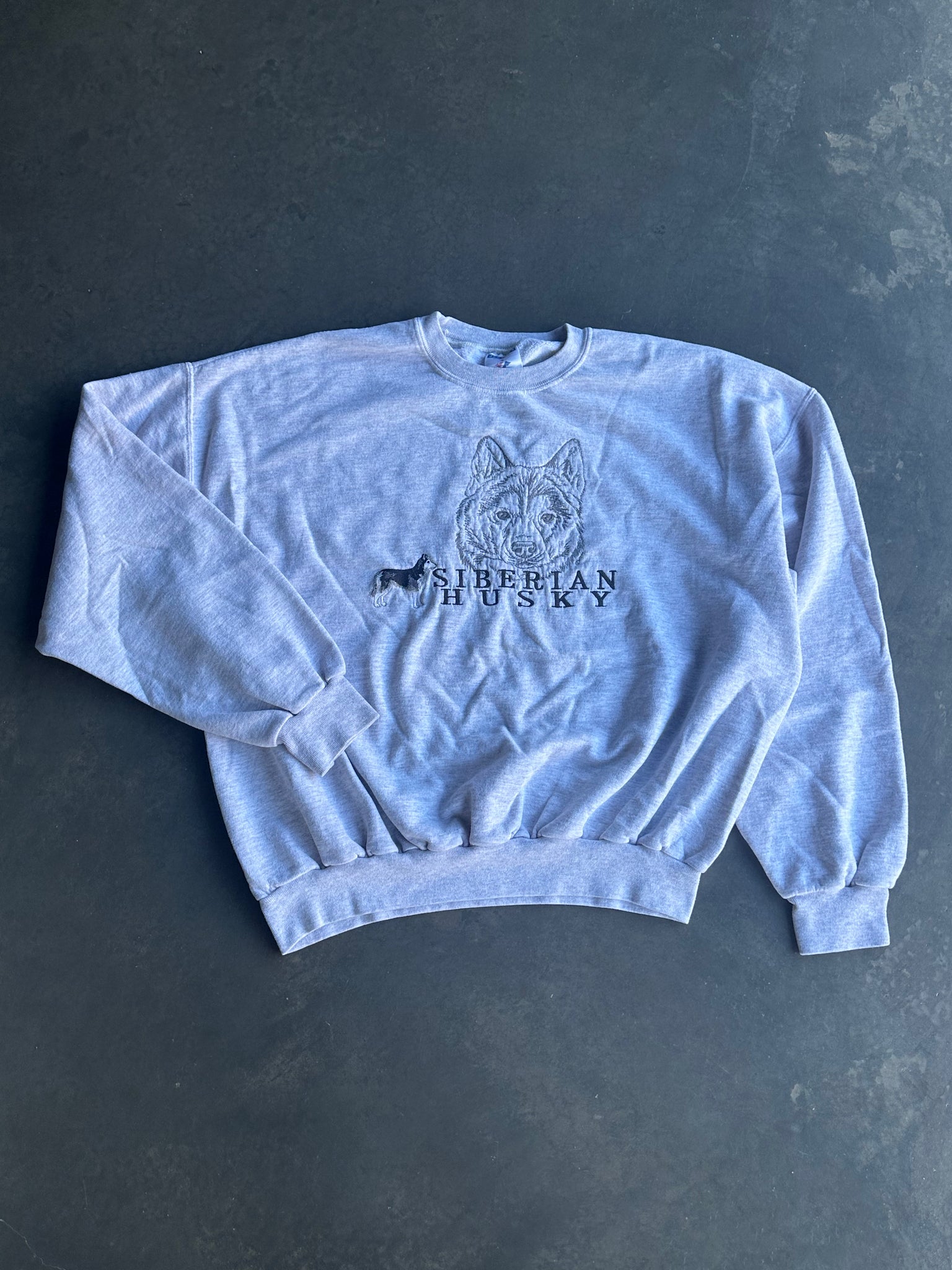 Vintage Siberian Husky Sweater M