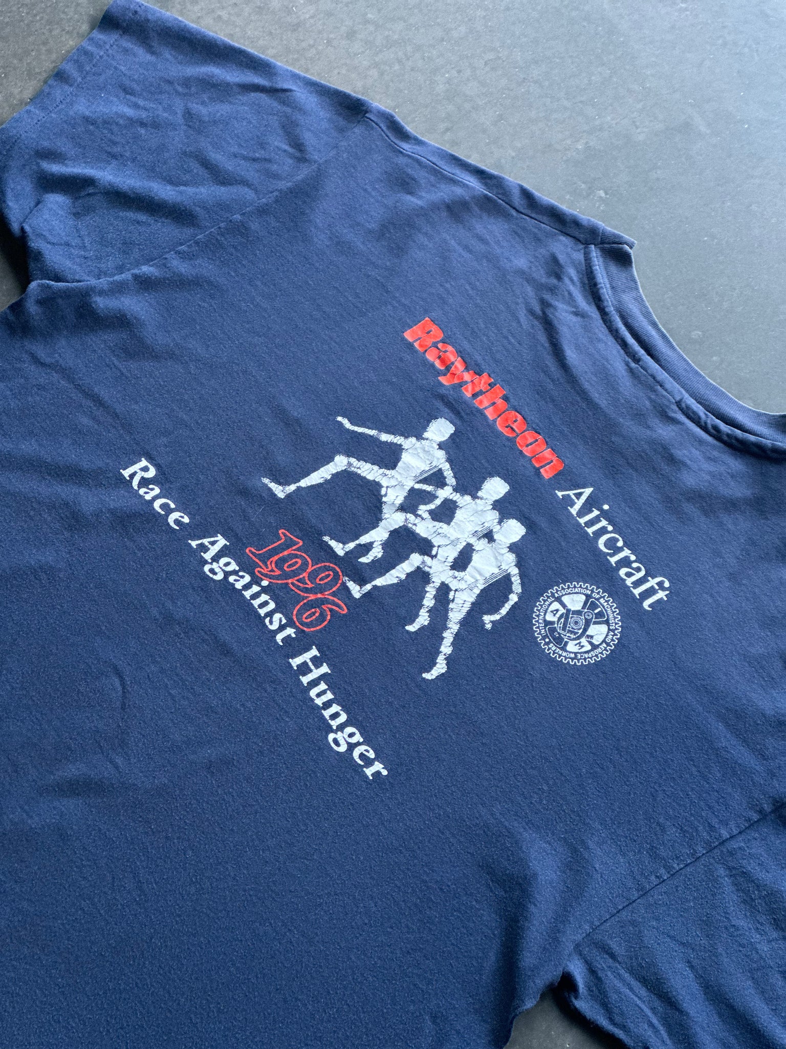 1996 Raytheon 'Race Against Hunger' Tee L