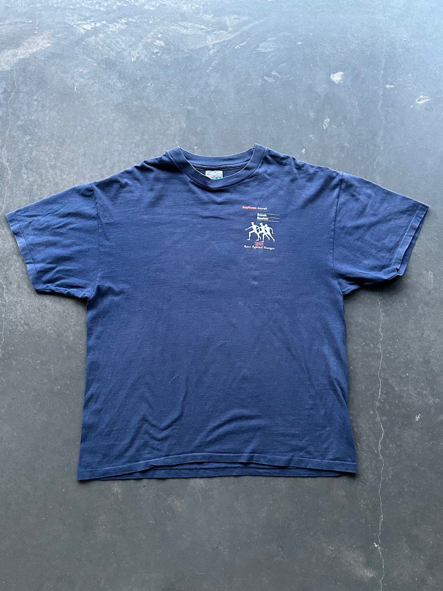 1996 Raytheon 'Race Against Hunger' Tee L