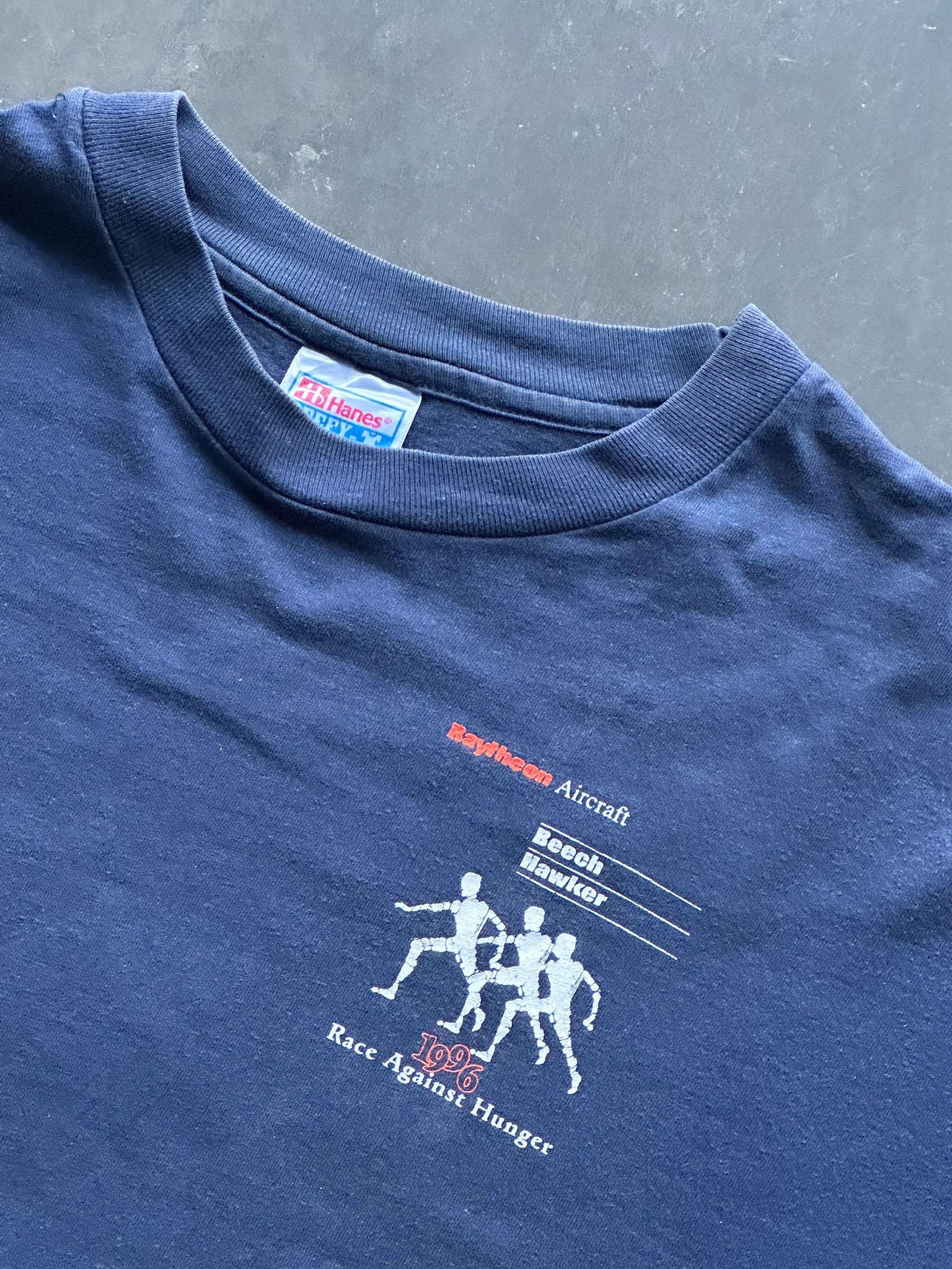 1996 Raytheon 'Race Against Hunger' Tee L