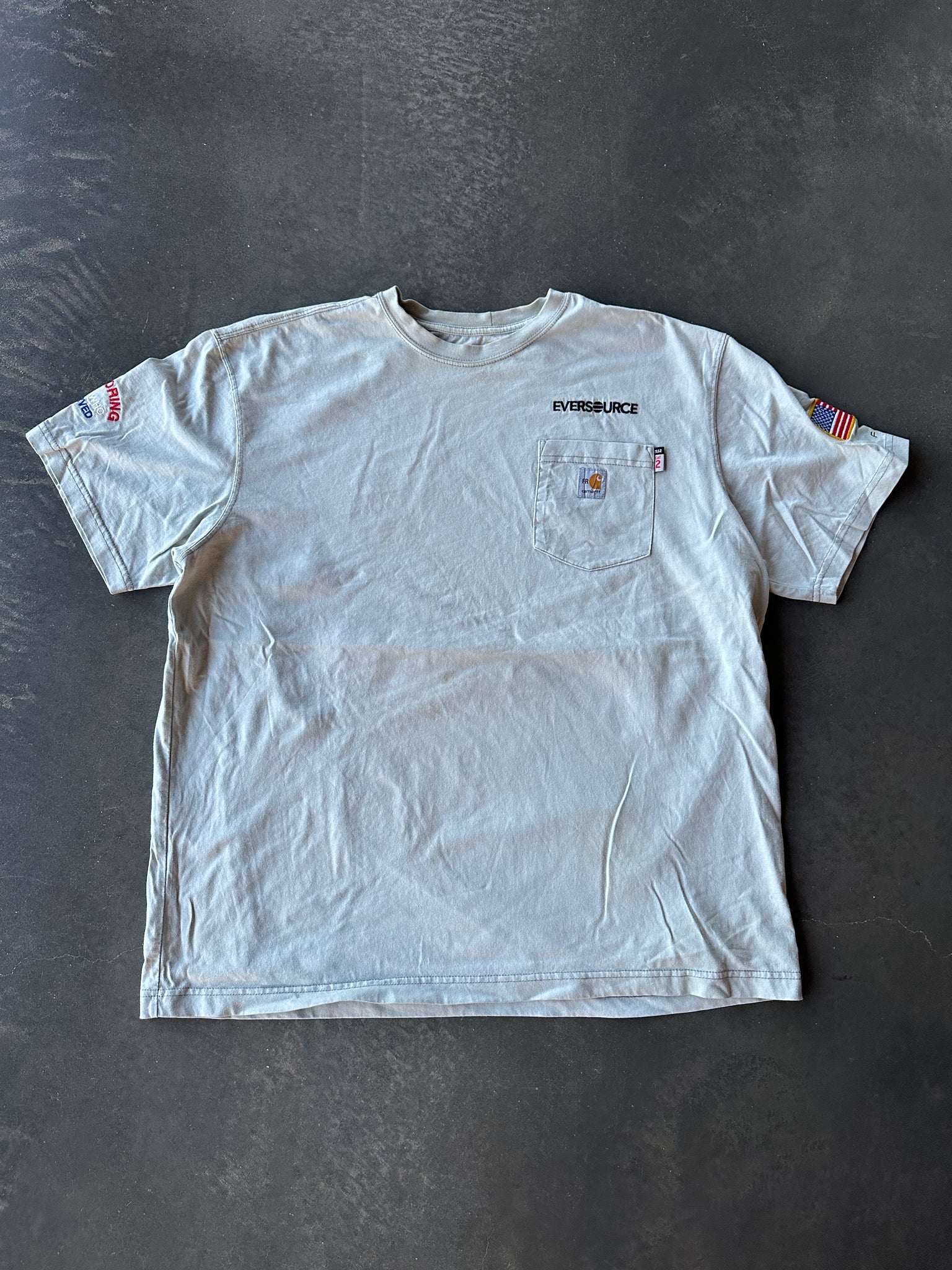 Vintage Carhartt Force US Flag Tee L