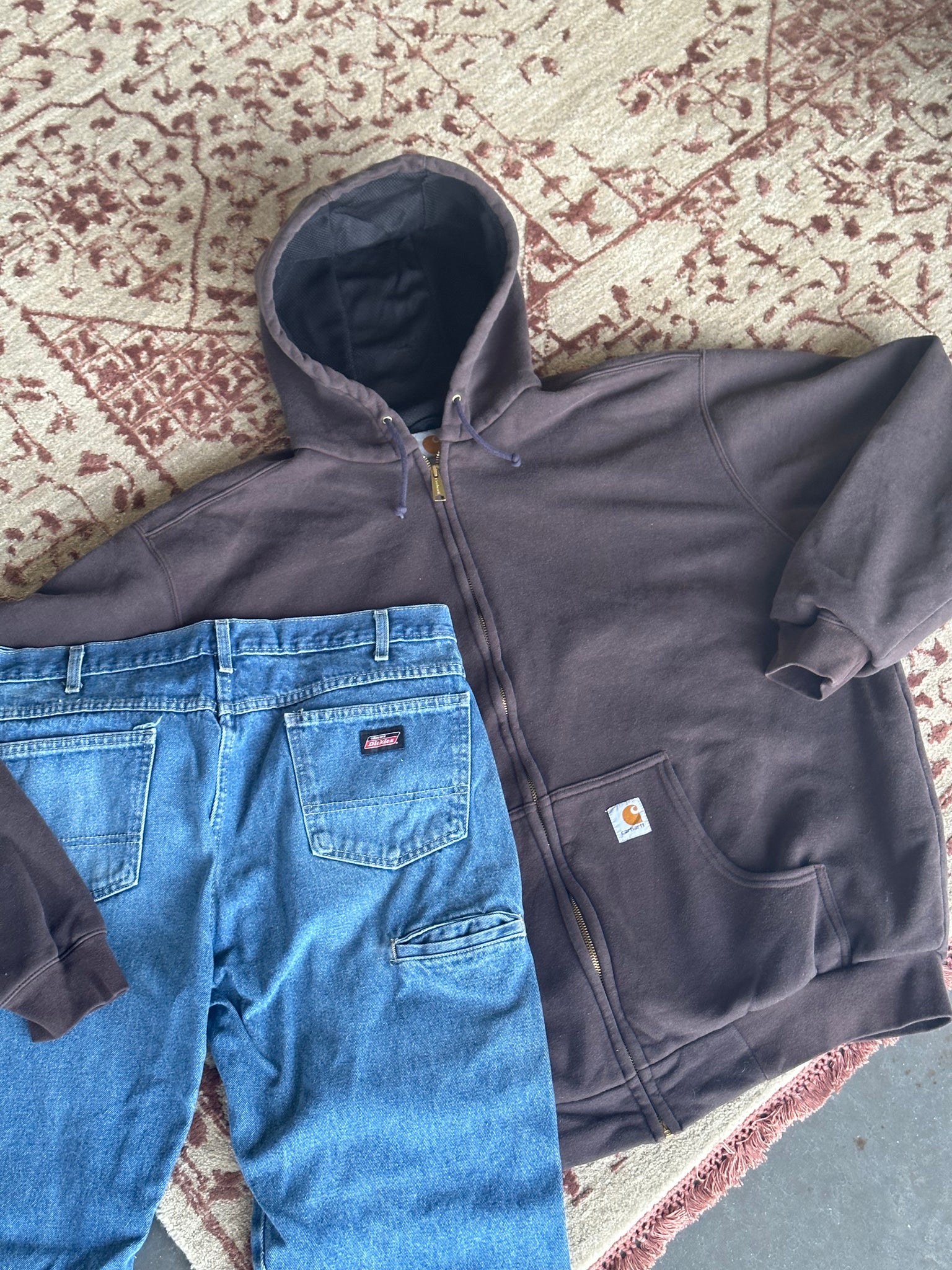 Vintage Carhartt Zip Up Hoodie XL