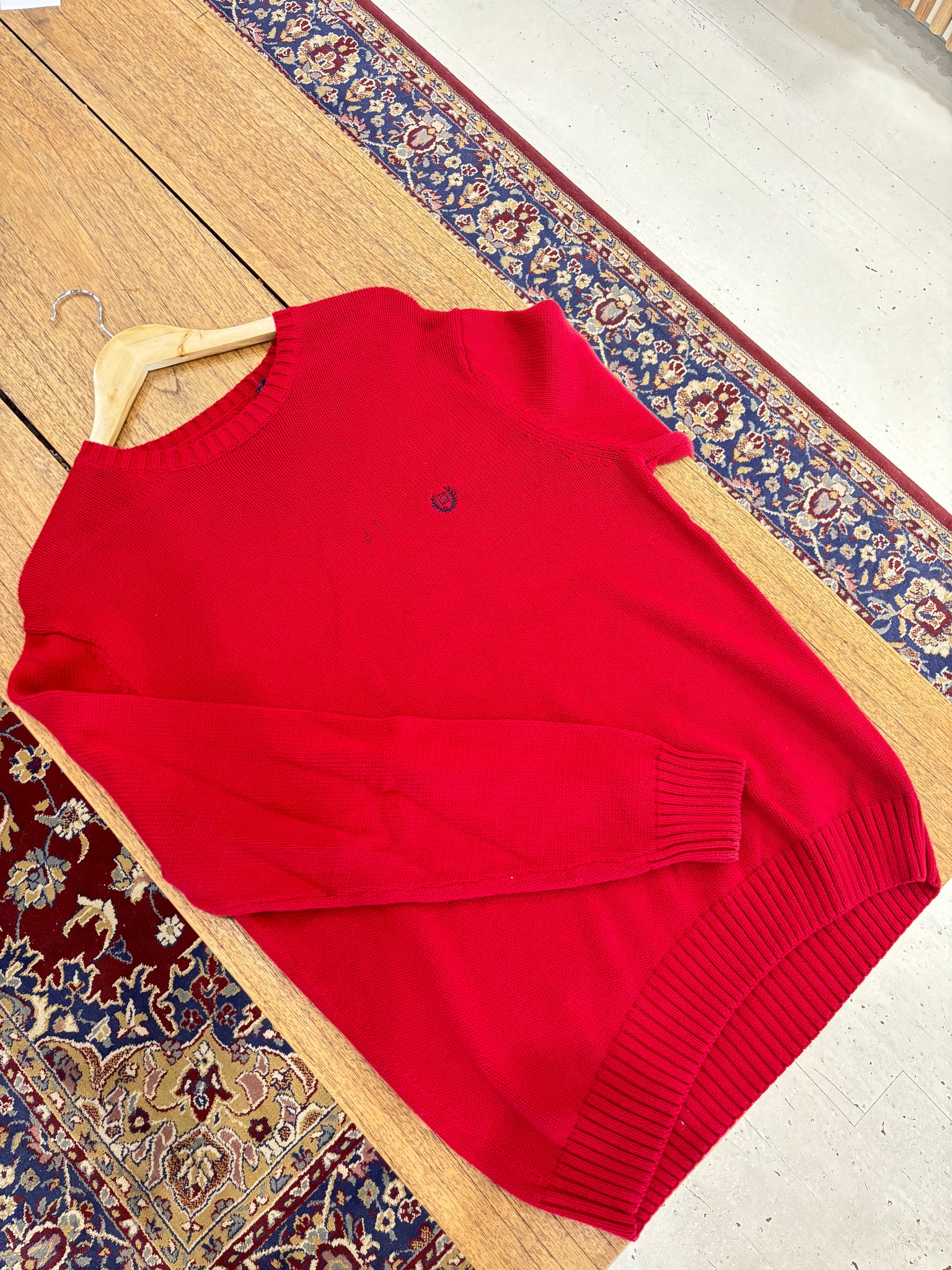 Chaps Red Knit