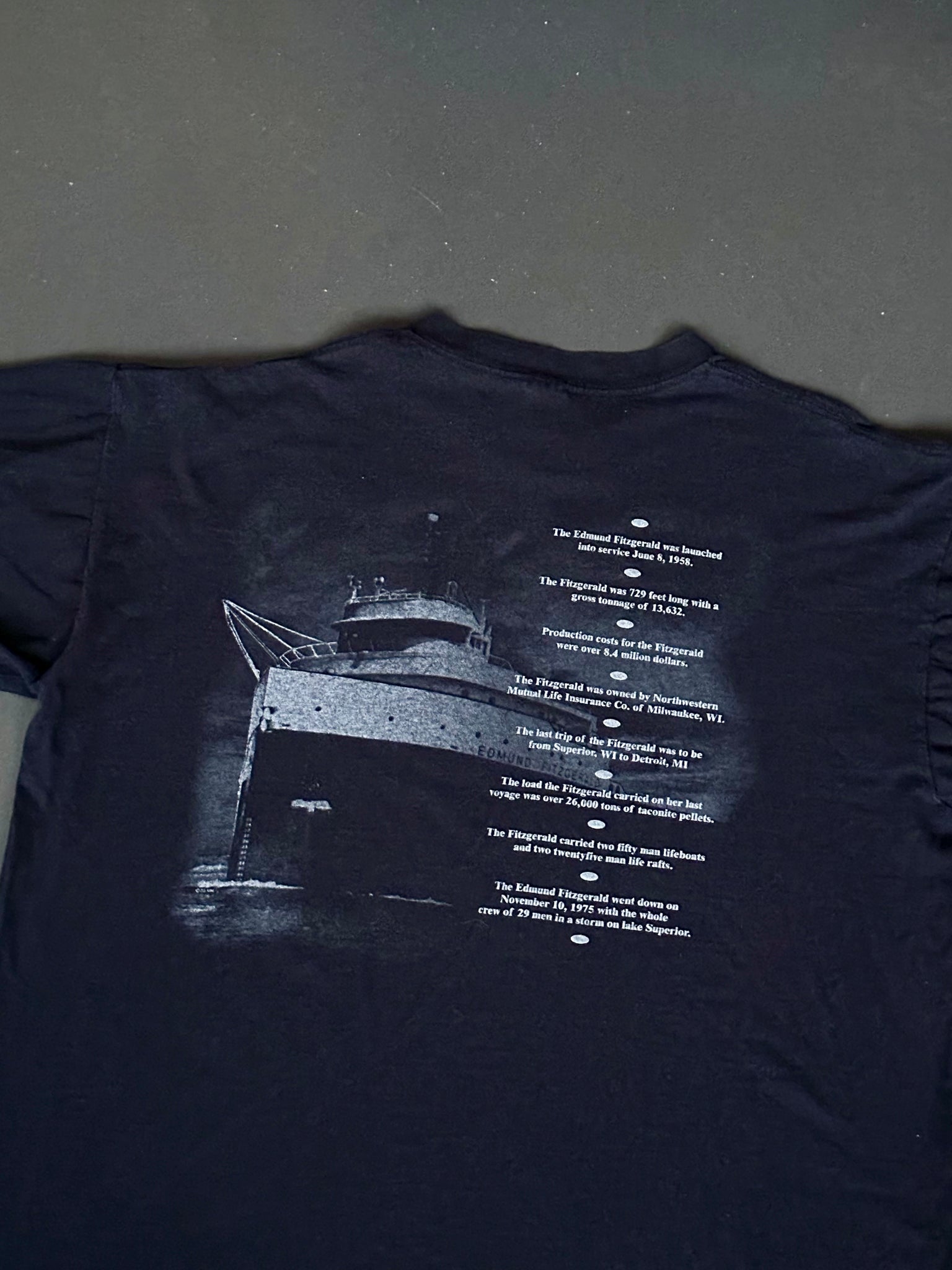 Vintage Edmund Fitzgerald Tee L