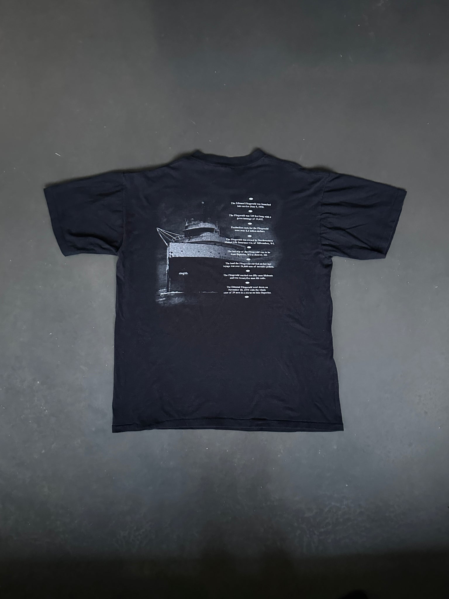 Vintage Edmund Fitzgerald Tee L