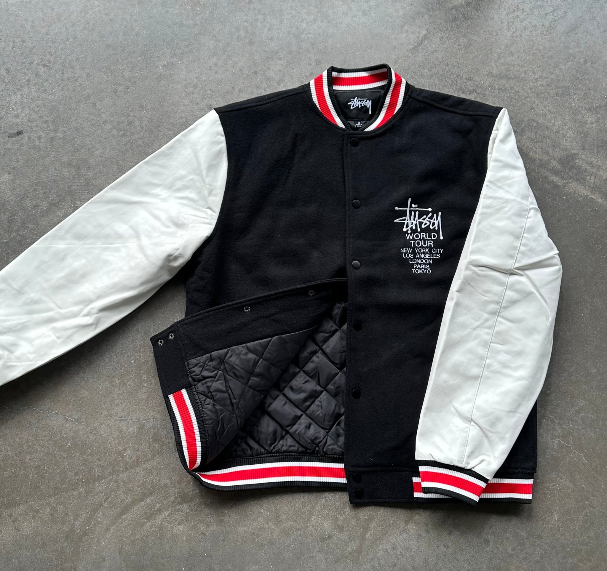 Stussy World Tour Varsity Jacket