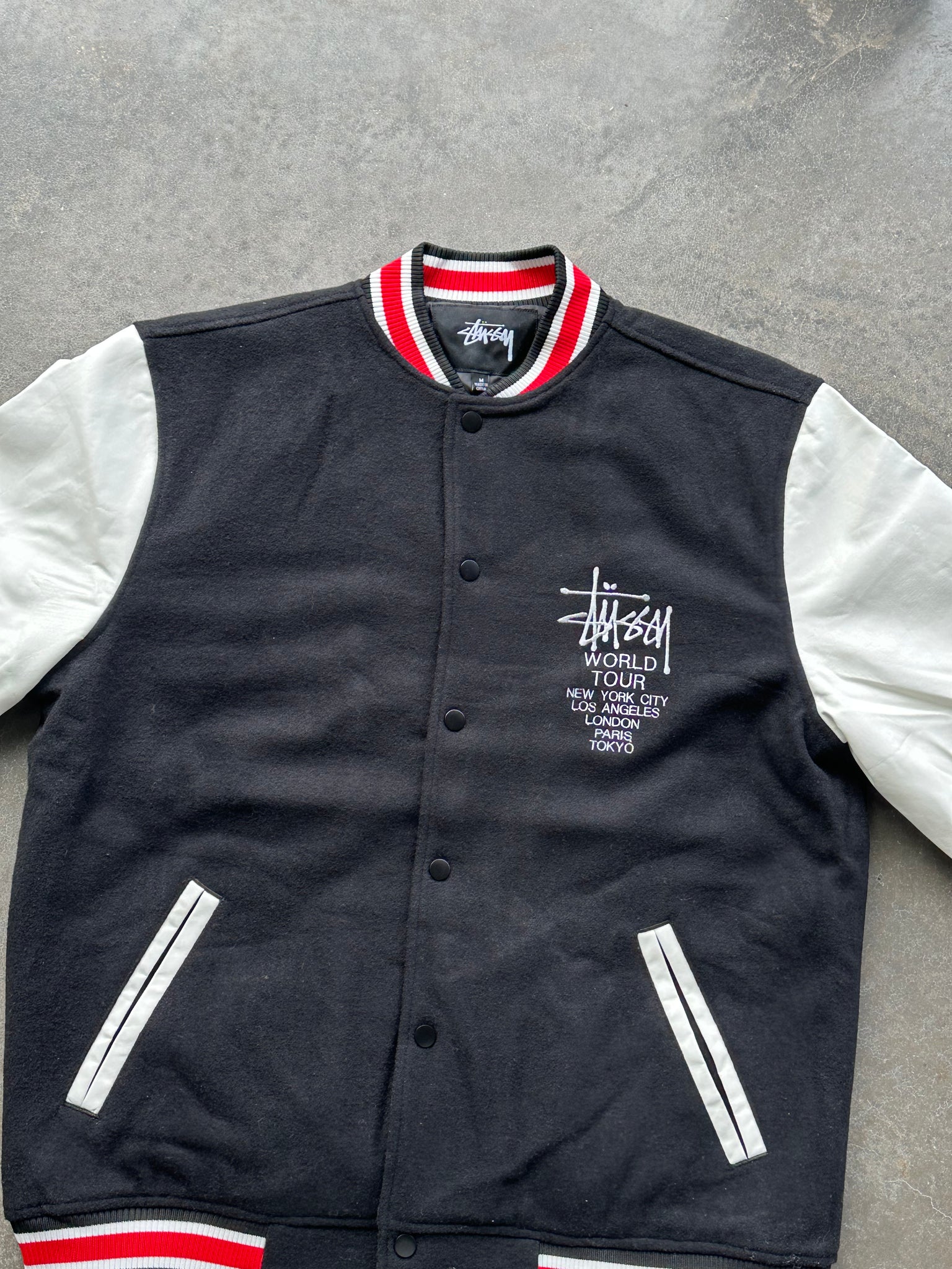 Stussy World Tour Varsity Jacket