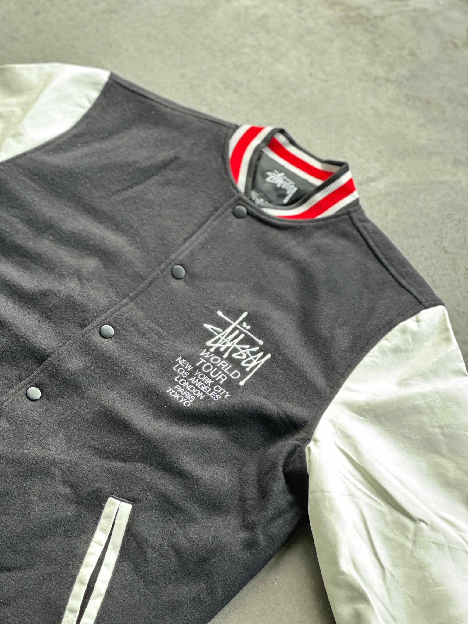Stussy World Tour Varsity Jacket