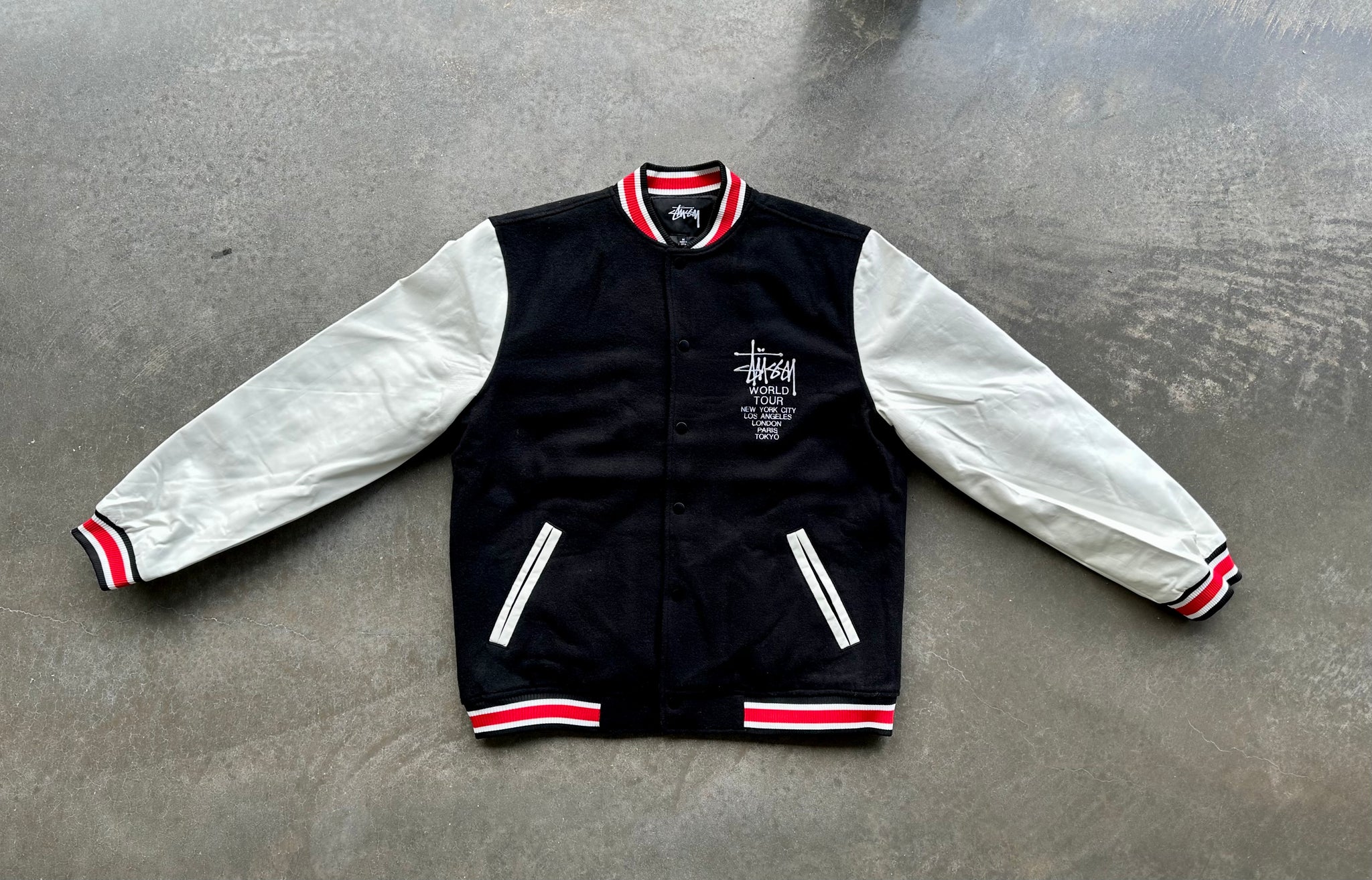 Stussy World Tour Varsity Jacket