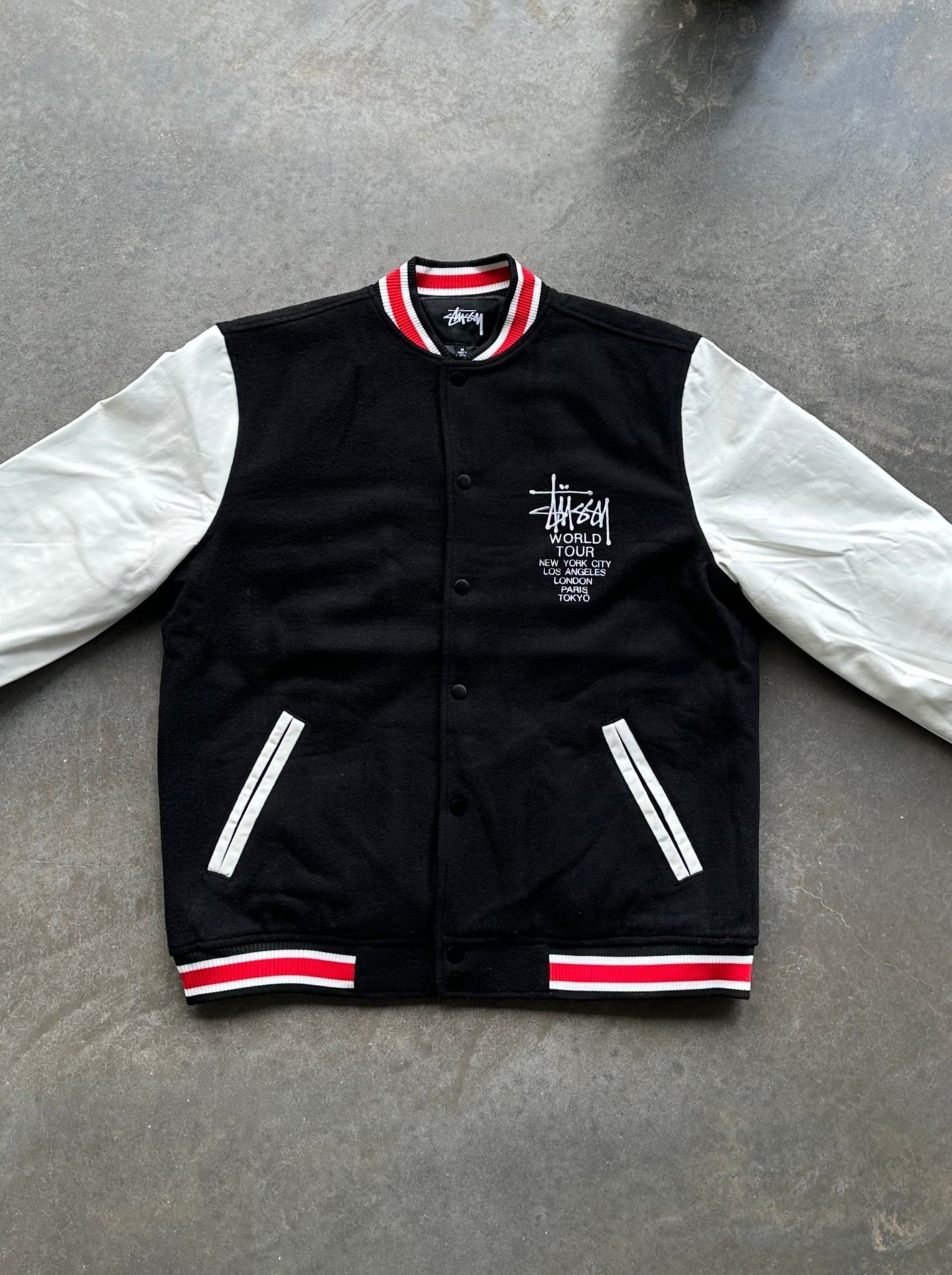 Stussy World Tour Varsity Jacket