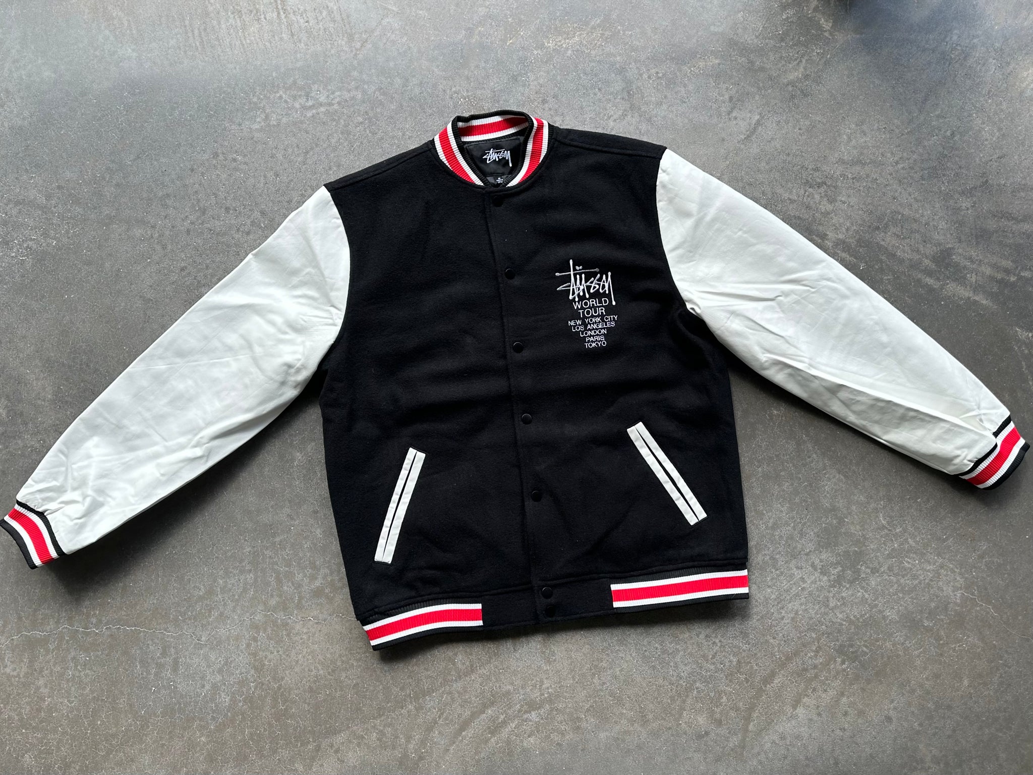 Stussy World Tour Varsity Jacket