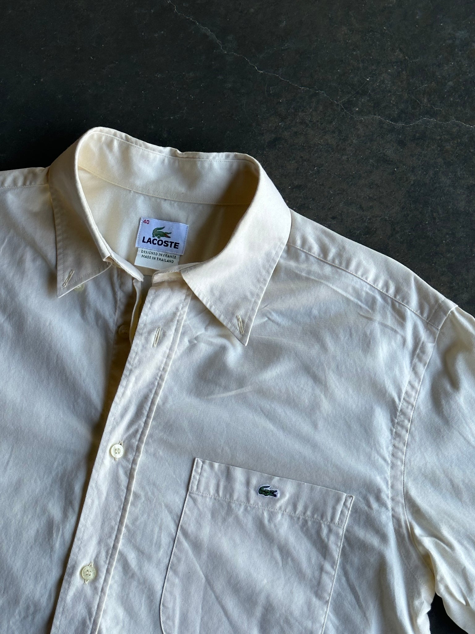 Lacoste Cream Shirt L