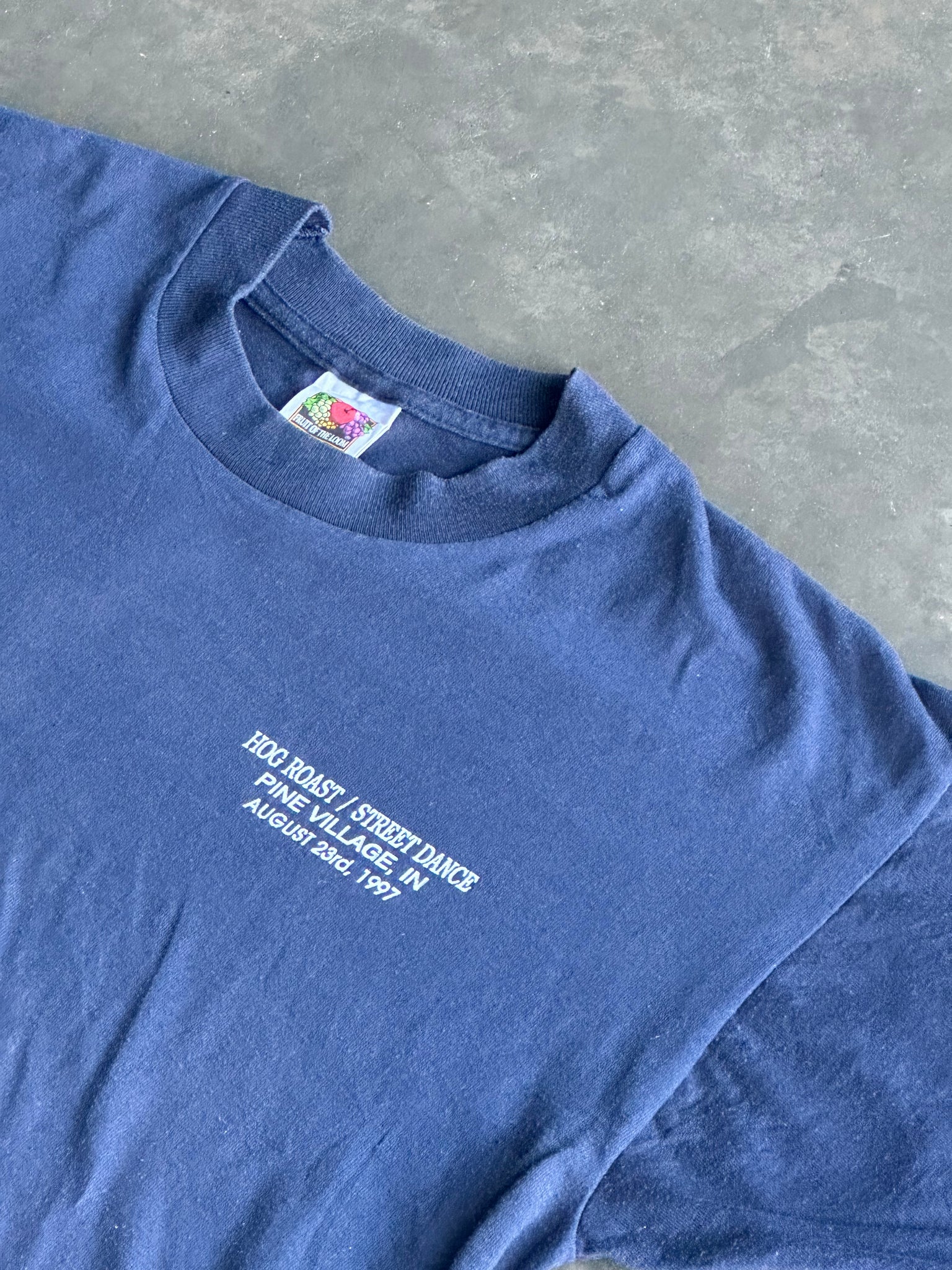 Vintage Hog Roast 97 Blue Tee L