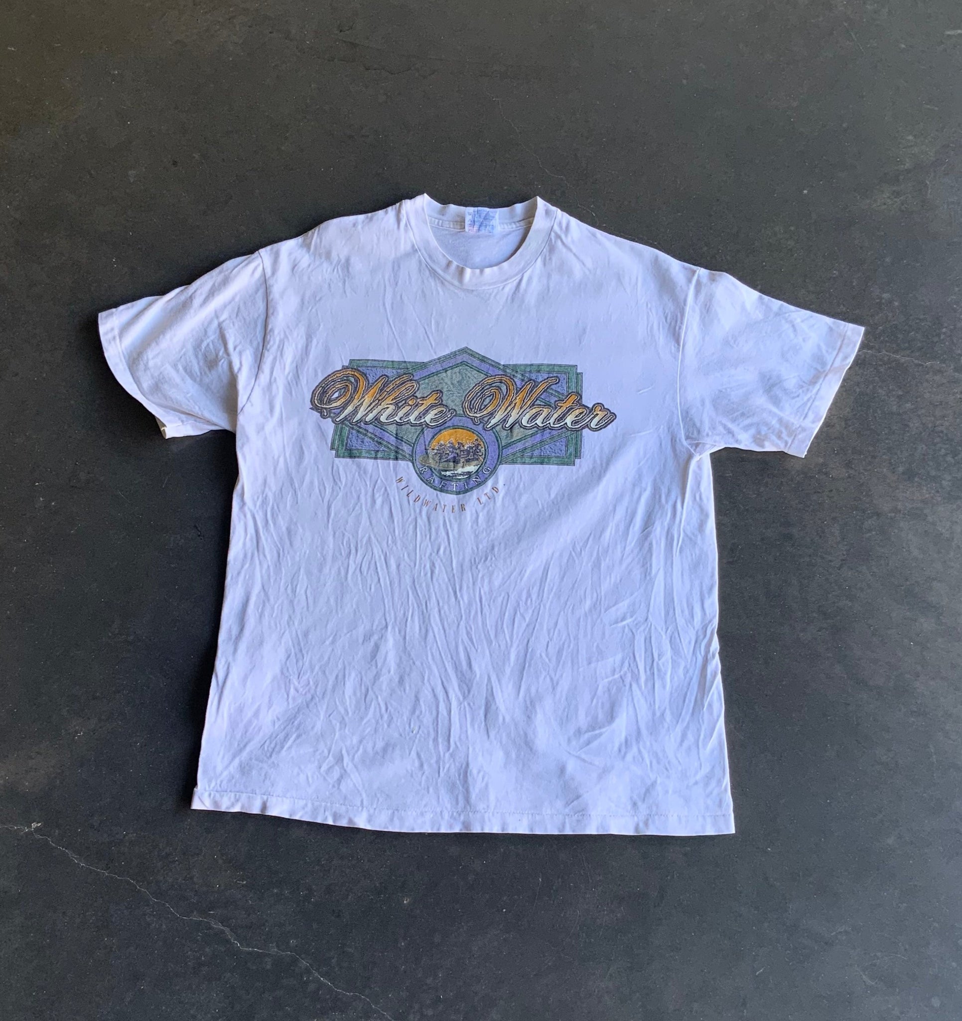 Vintage White Water Tee L