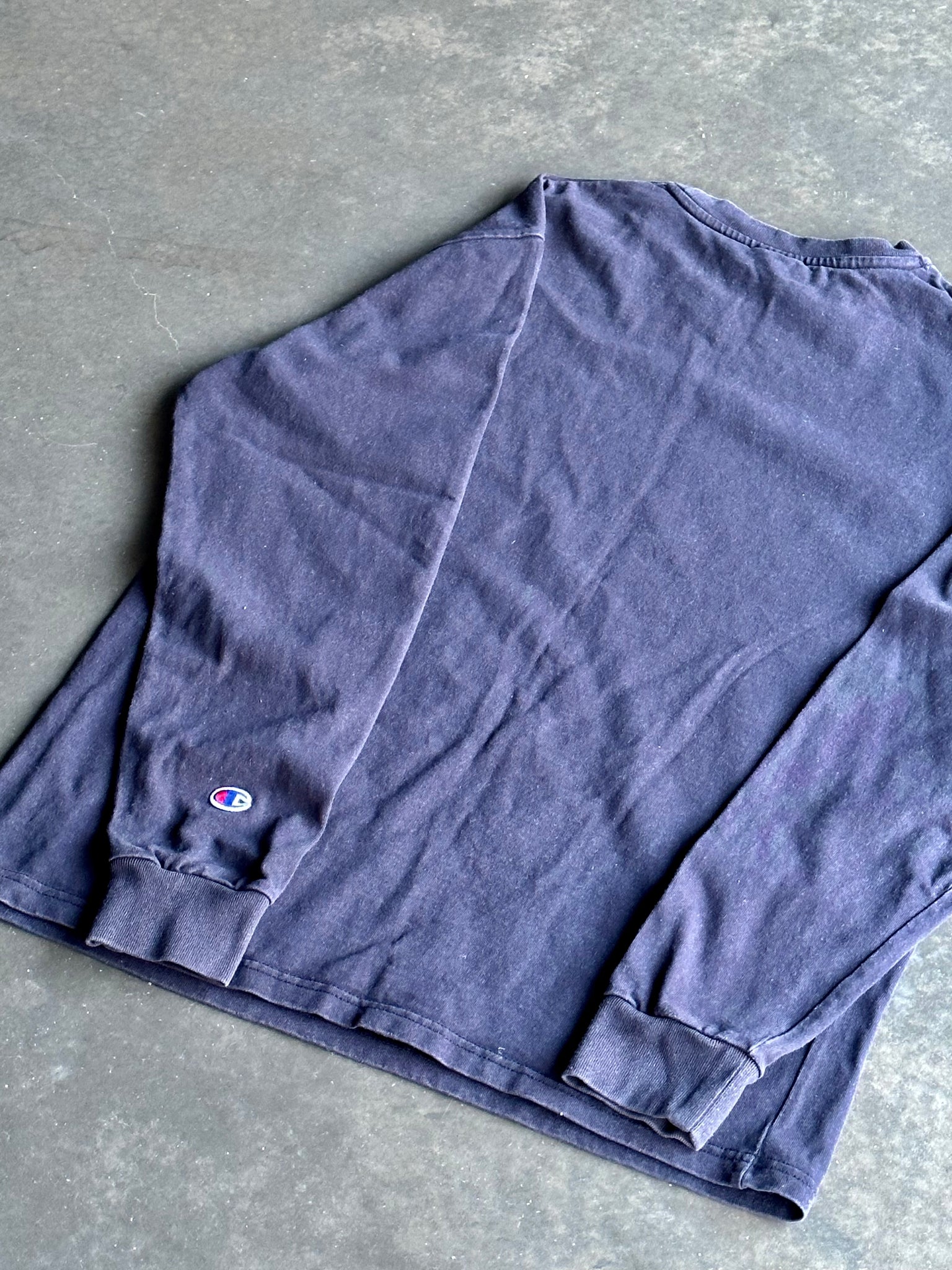 Champion Blue Reverse Weave Long Sleeve L