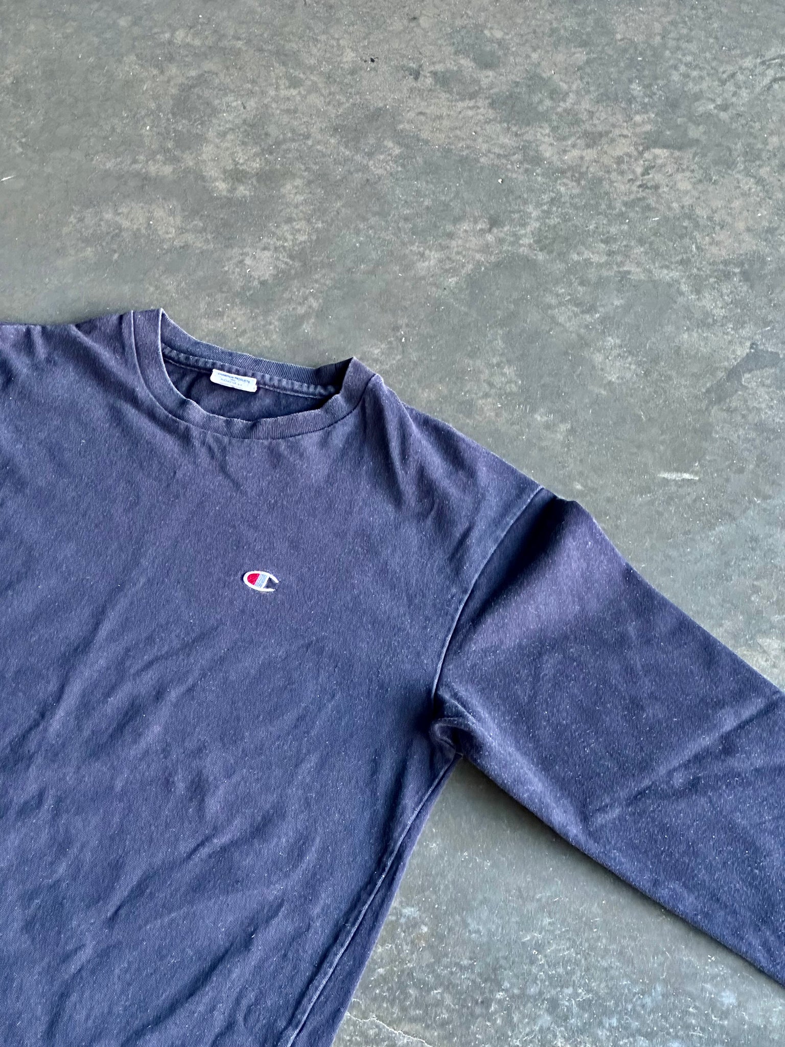 Champion Blue Reverse Weave Long Sleeve L