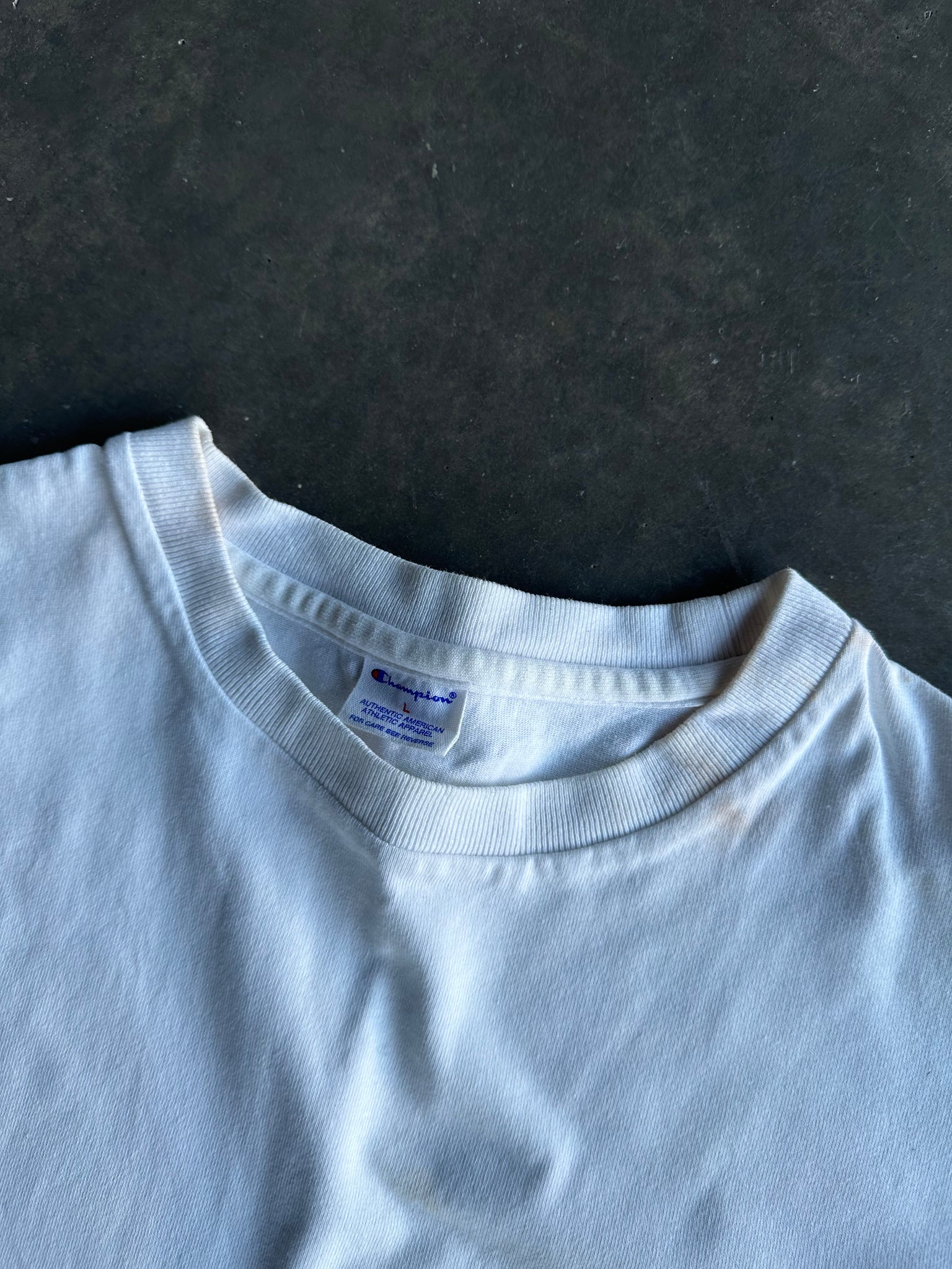 Champion White Reverse Weave Long Sleeve L