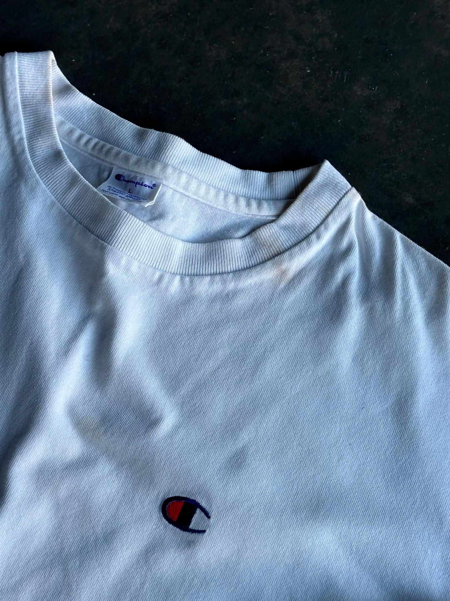 Champion White Reverse Weave Long Sleeve L