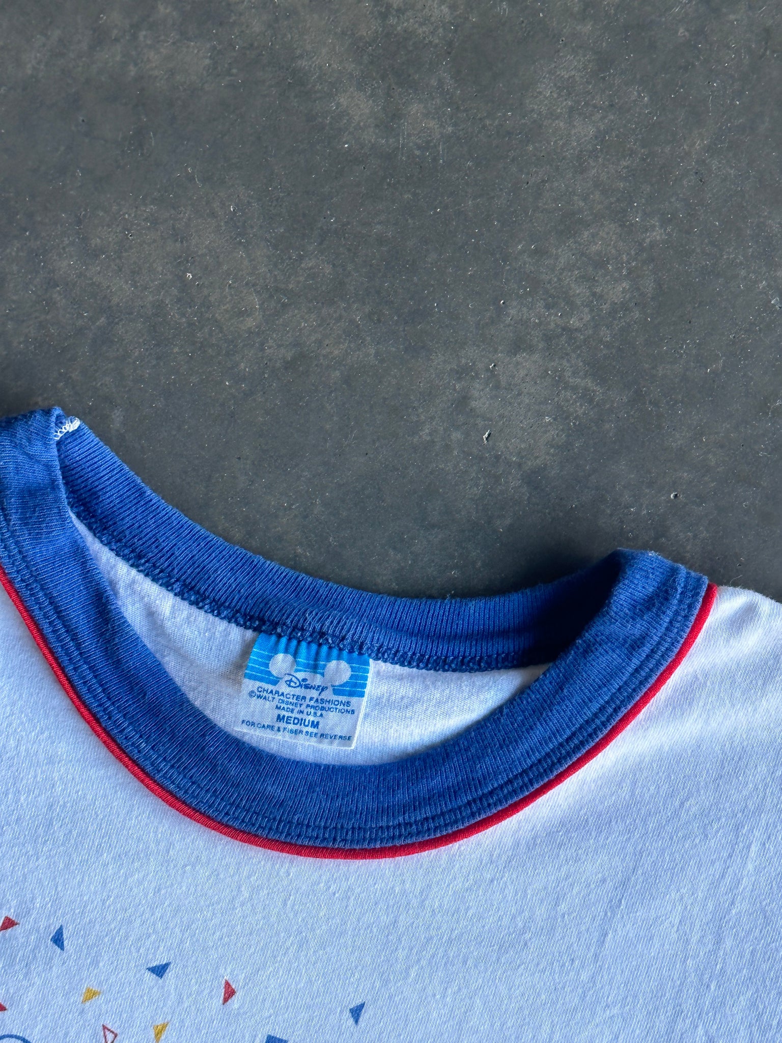 Vintage Mickey Blue Rib Tee M