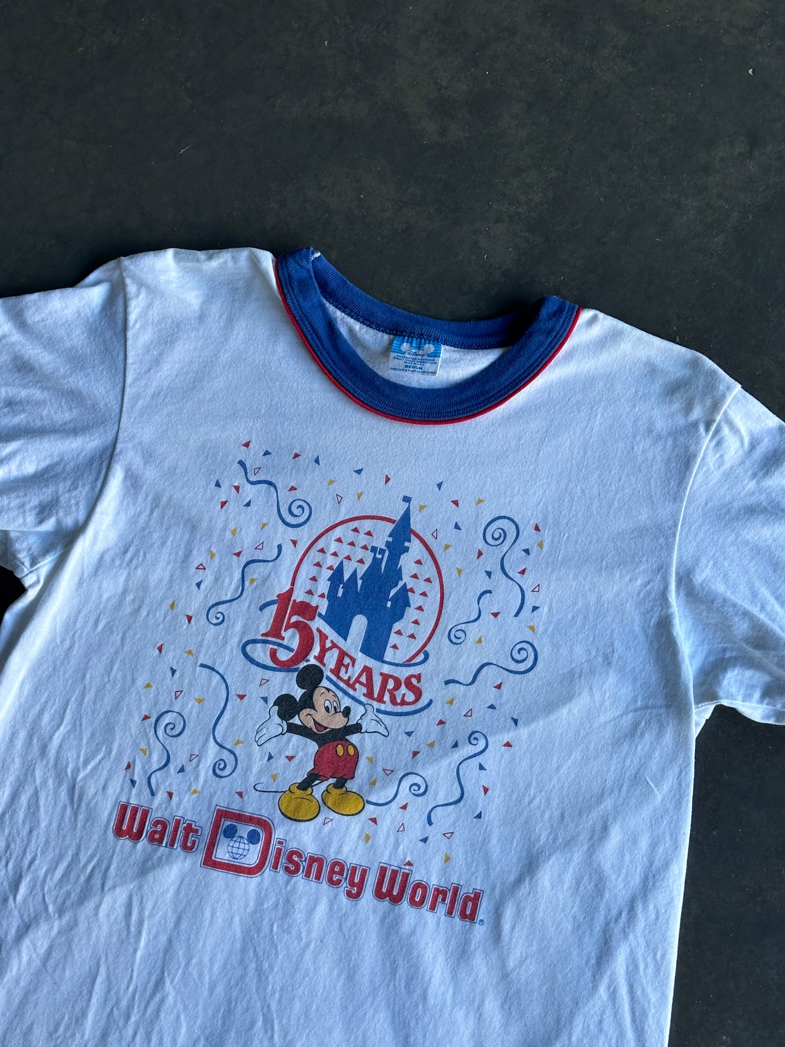 Vintage Mickey Blue Rib Tee M