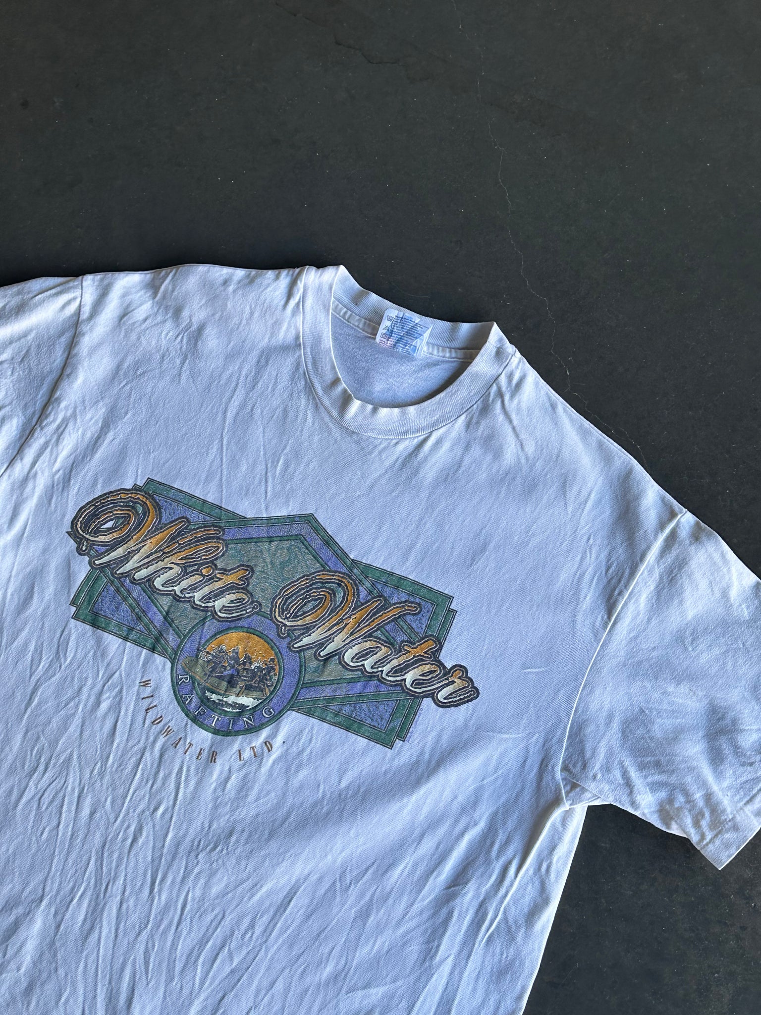 Vintage White Water Tee L