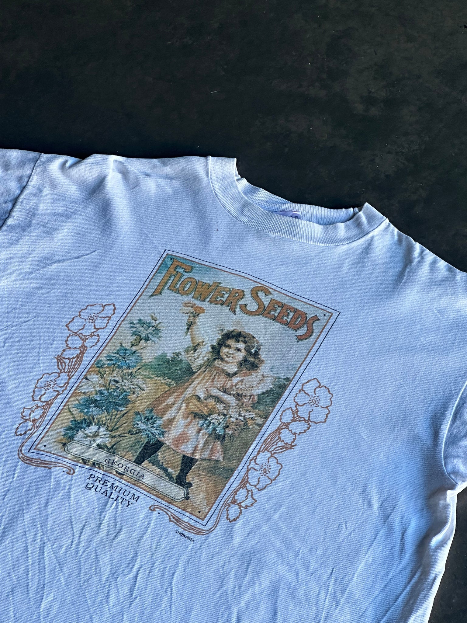 Vintage Flower Seeds Tee L