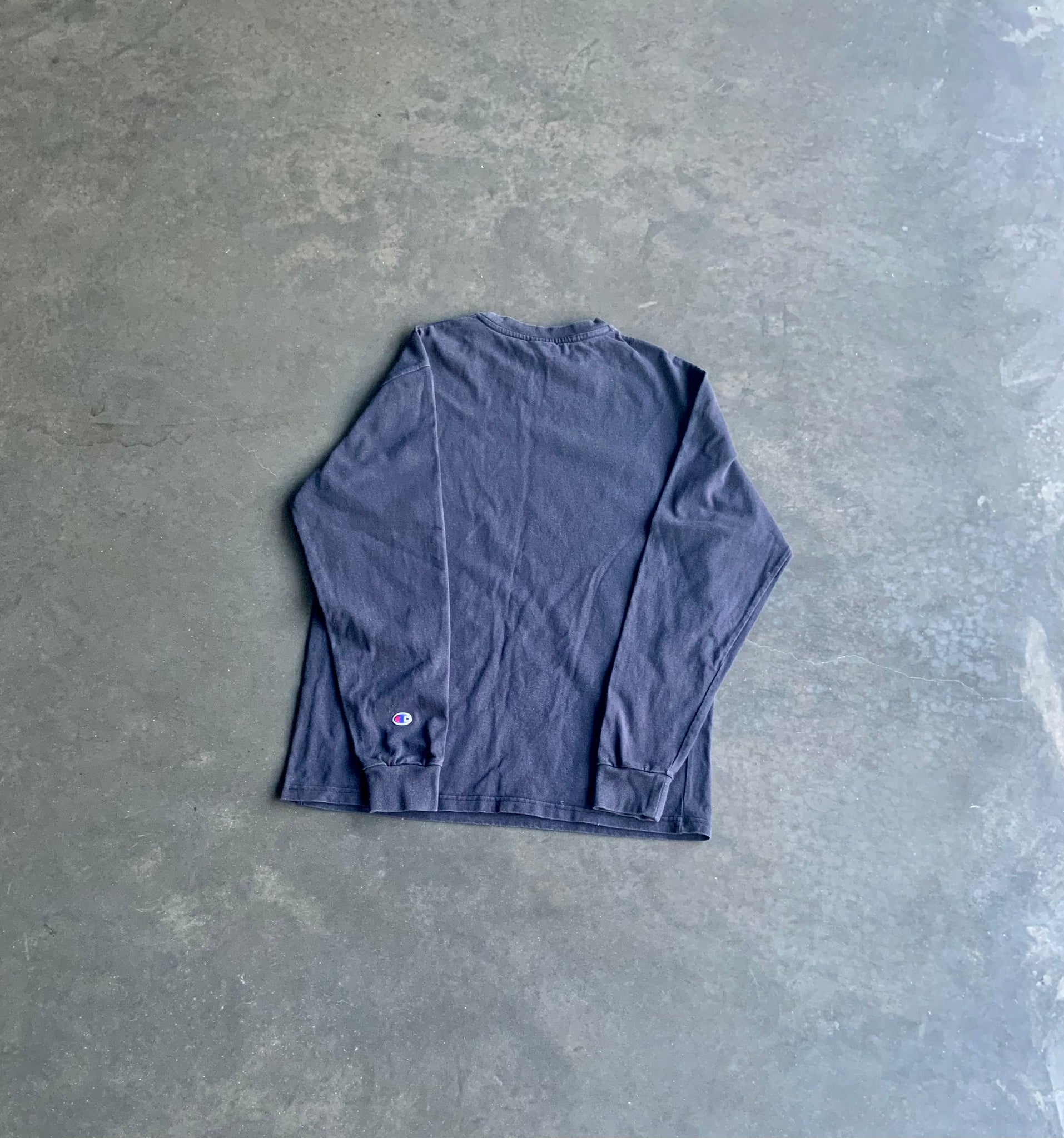Champion Blue Reverse Weave Long Sleeve L