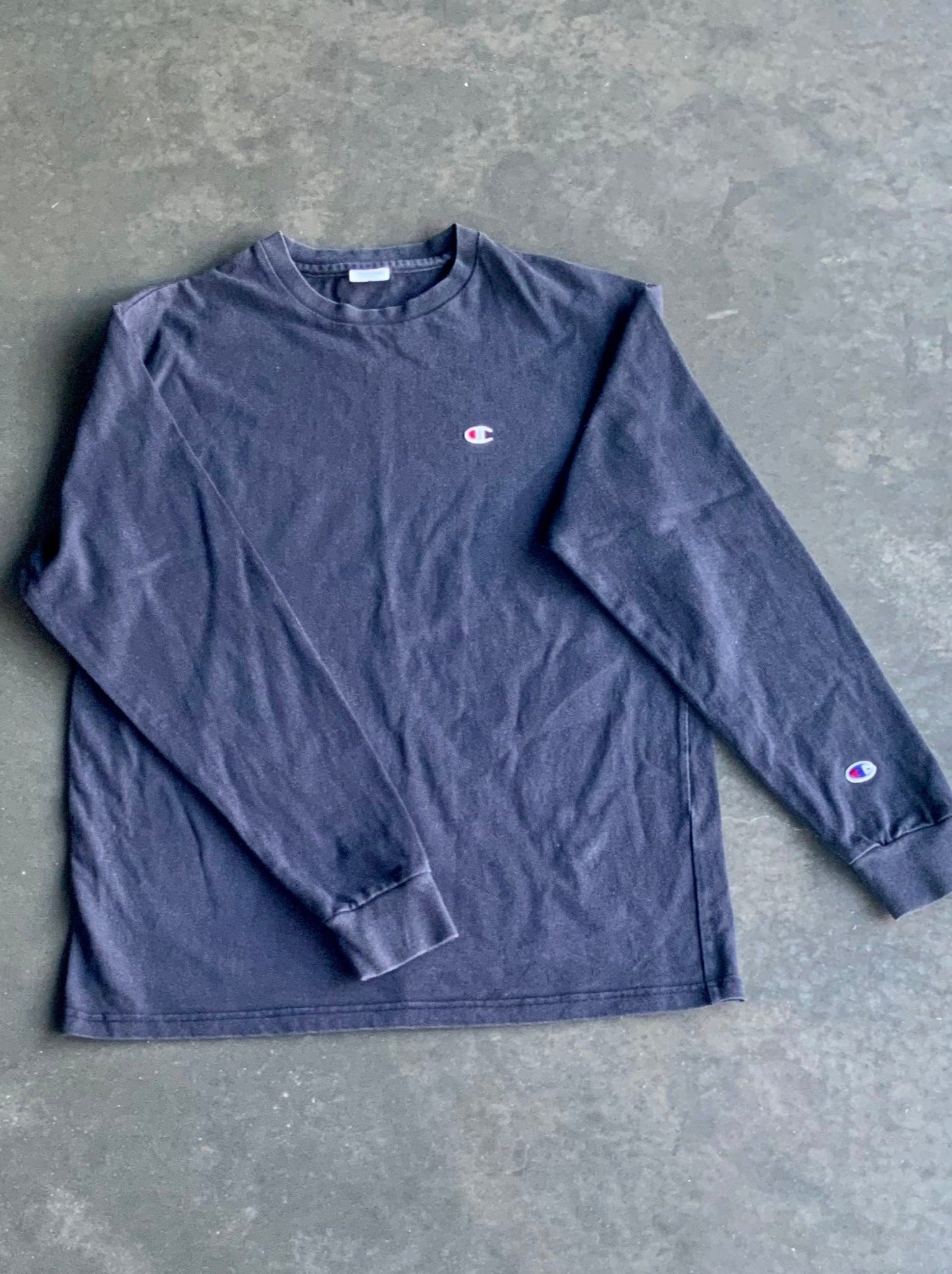Champion Blue Reverse Weave Long Sleeve L