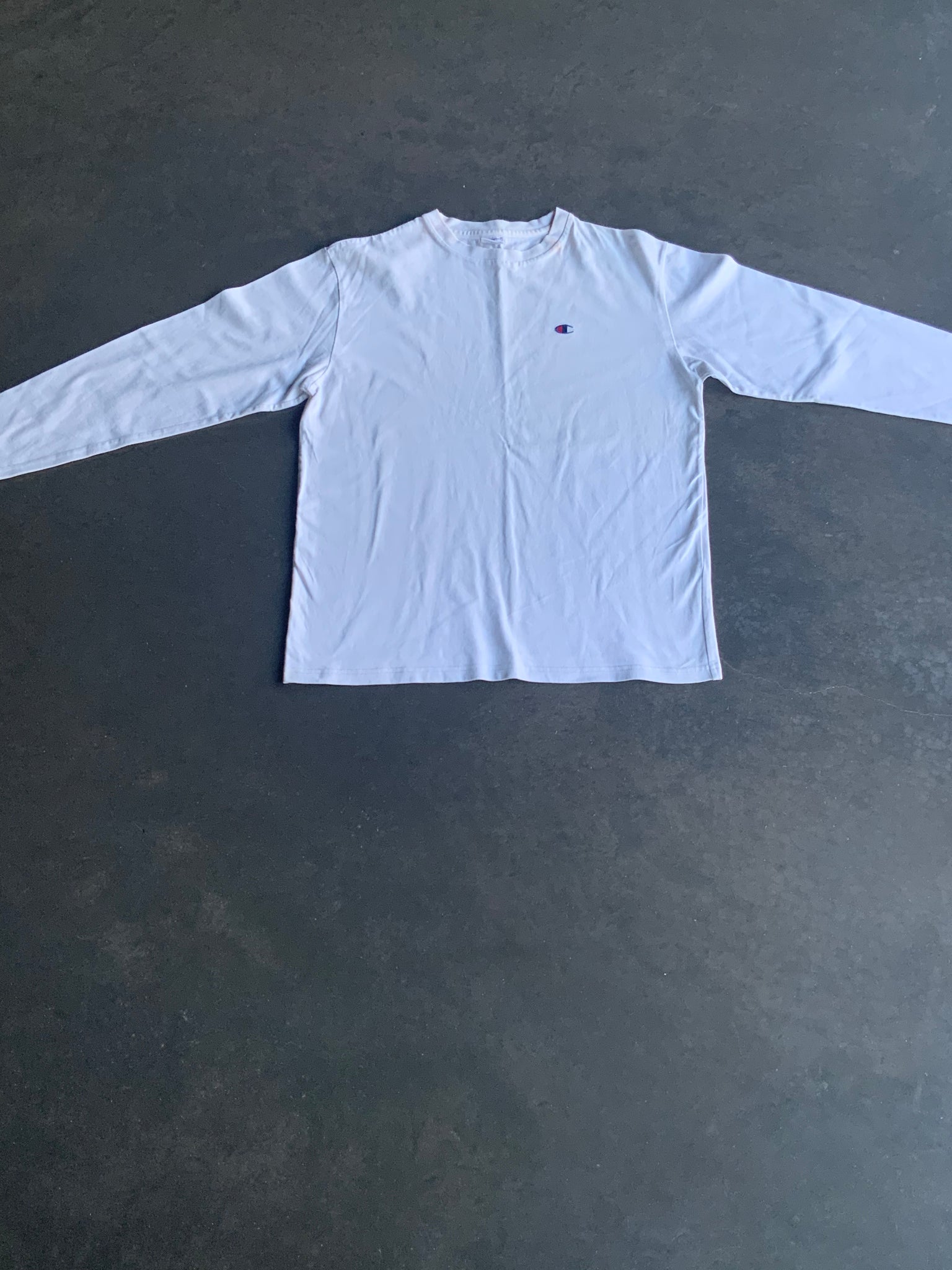 Champion White Reverse Weave Long Sleeve L