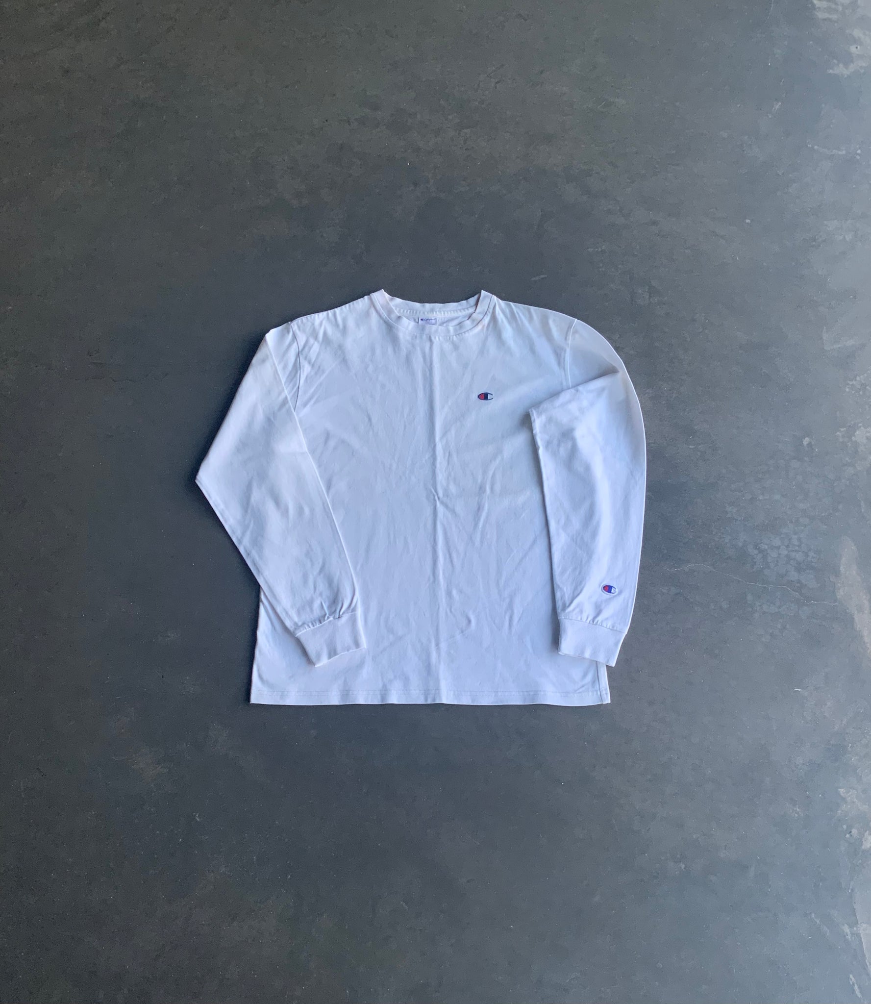 Champion White Reverse Weave Long Sleeve L